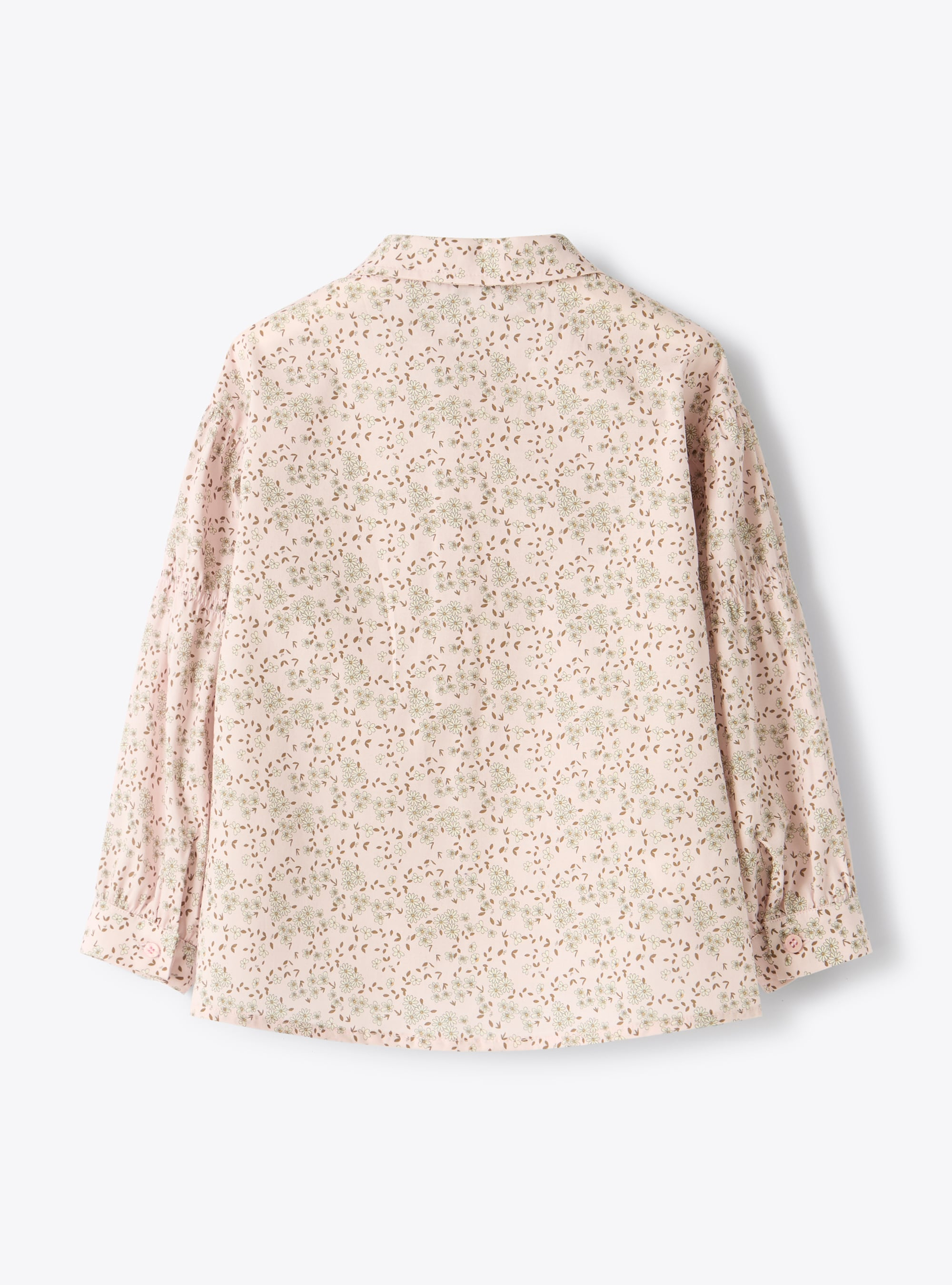 Bluse aus Baumwolle mit Blumenmuster - Rose | Il Gufo