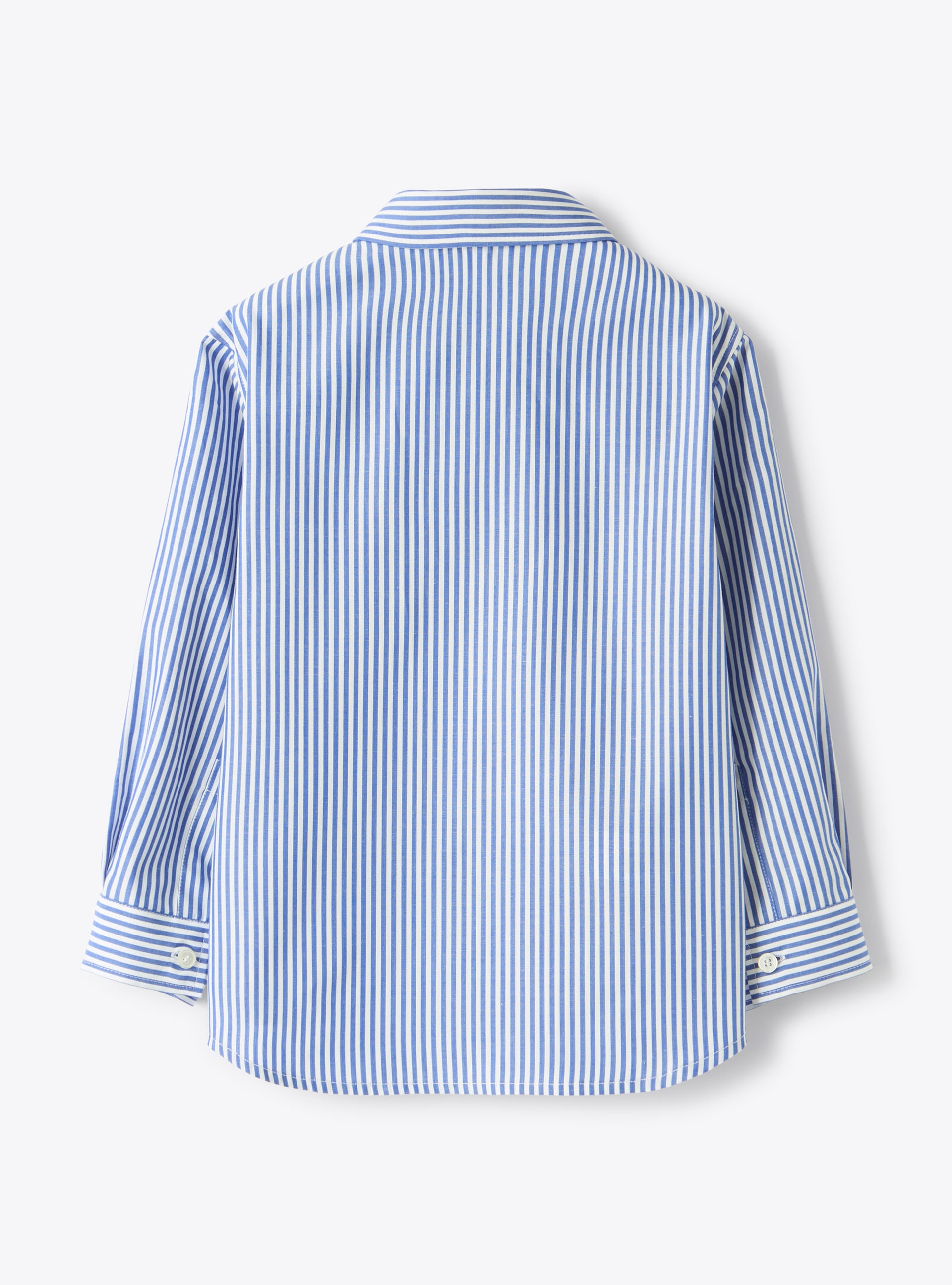 Striped cotton shirt - Blue | Il Gufo