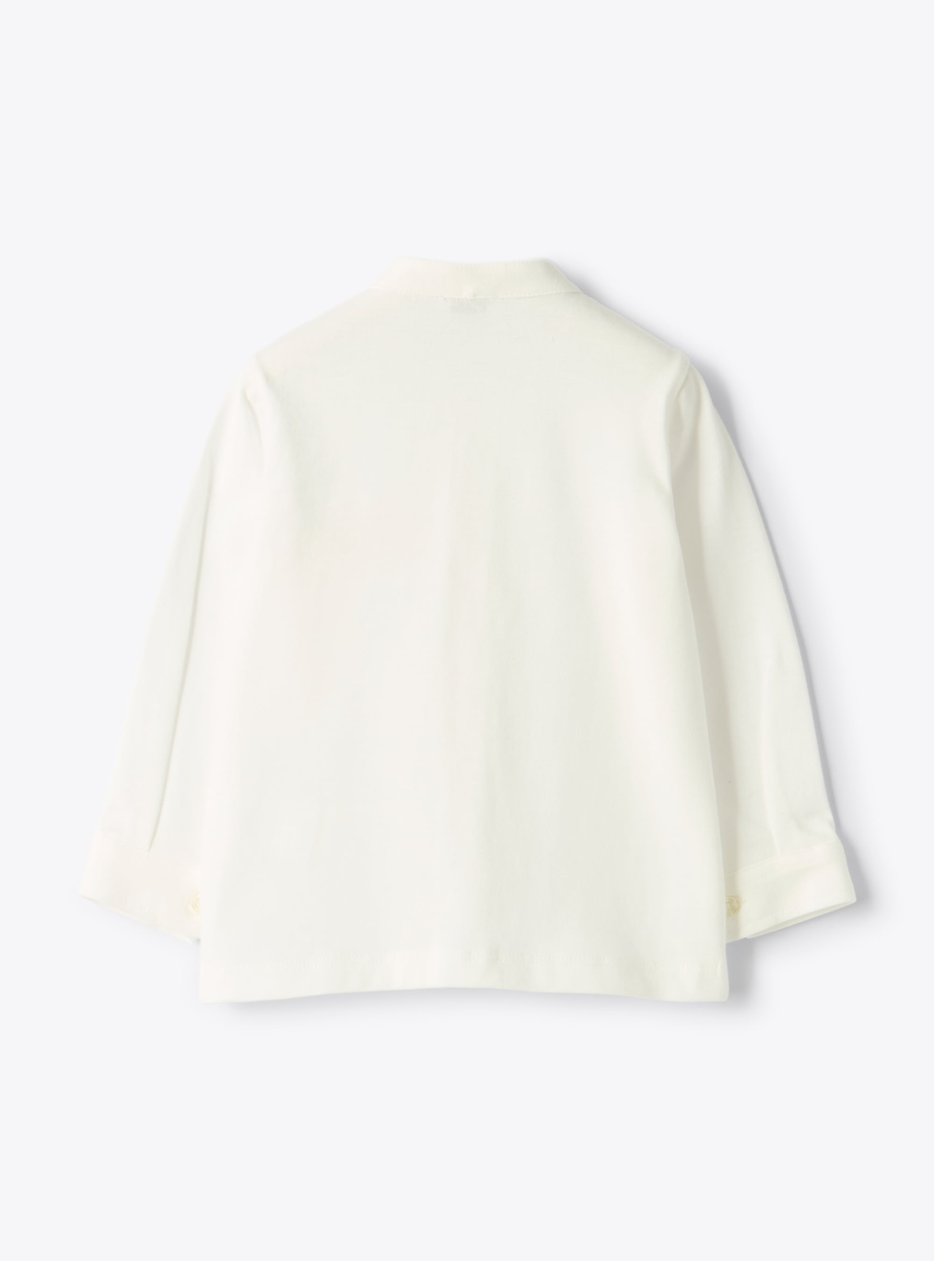 Chemise avec broderie d'ours - Blanc | Il Gufo