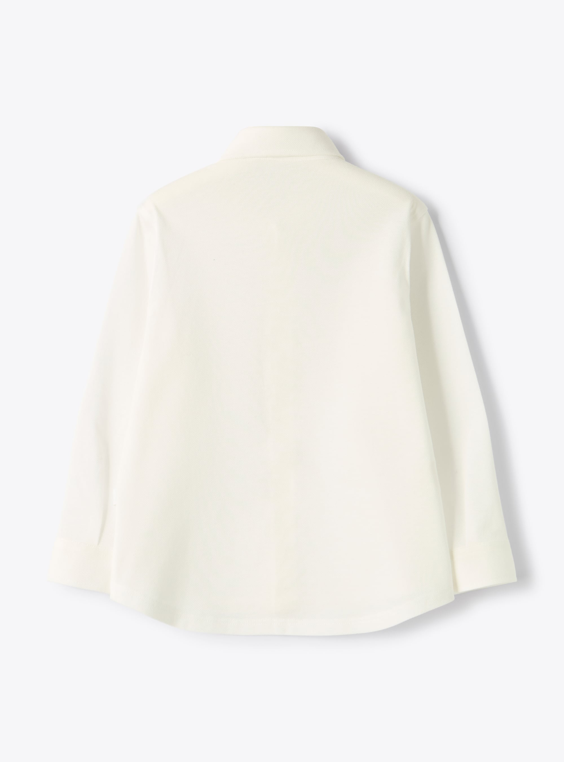 Chemise button-down en piqué - Blanc | Il Gufo