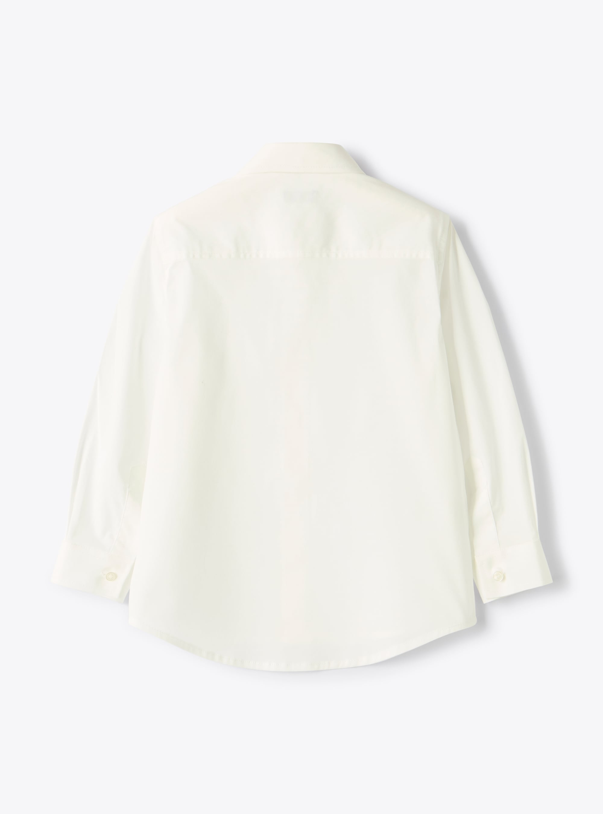 Regular fit poplin shirt - White | Il Gufo