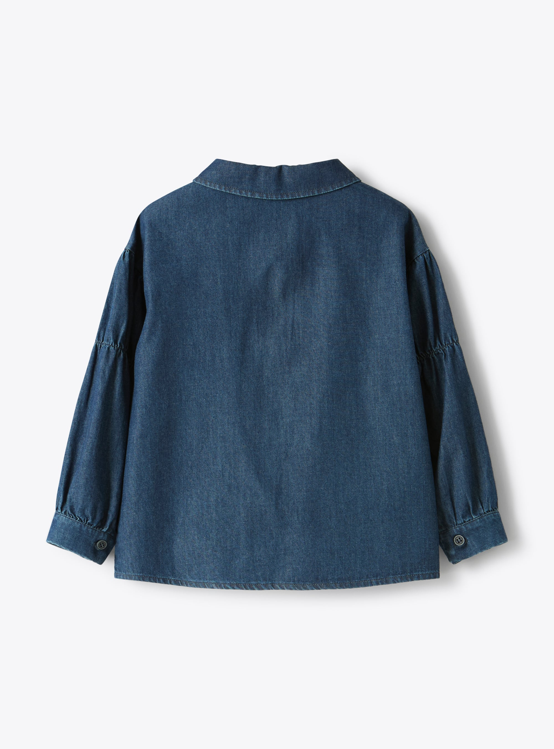 Cotton denim blouse - Blue | Il Gufo