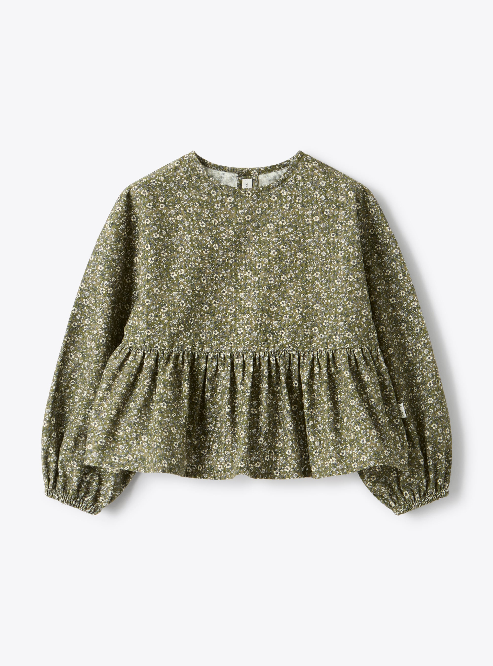Floral velvet blouse - Green | Il Gufo