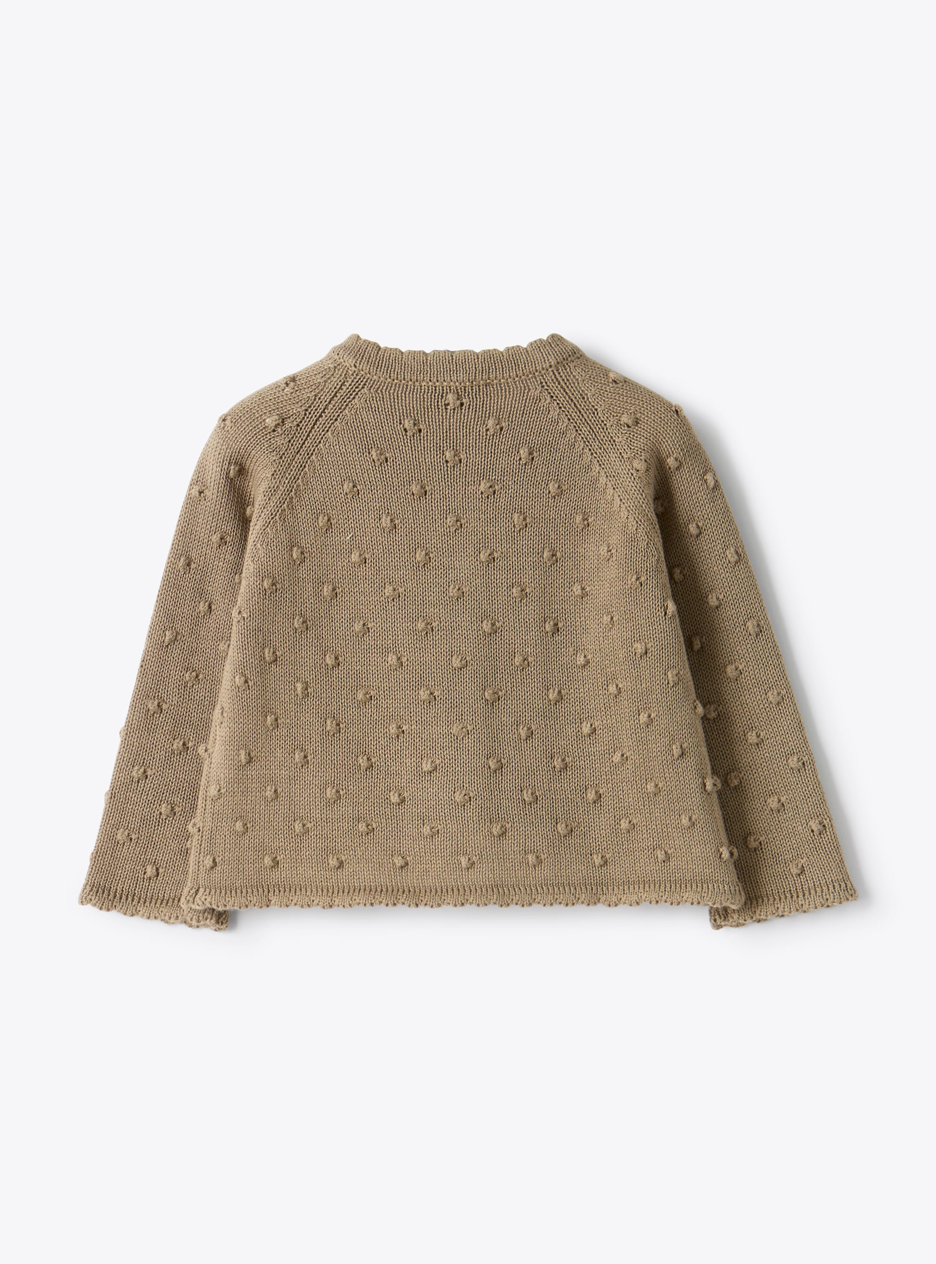 Organic cotton cardigan - Brown | Il Gufo