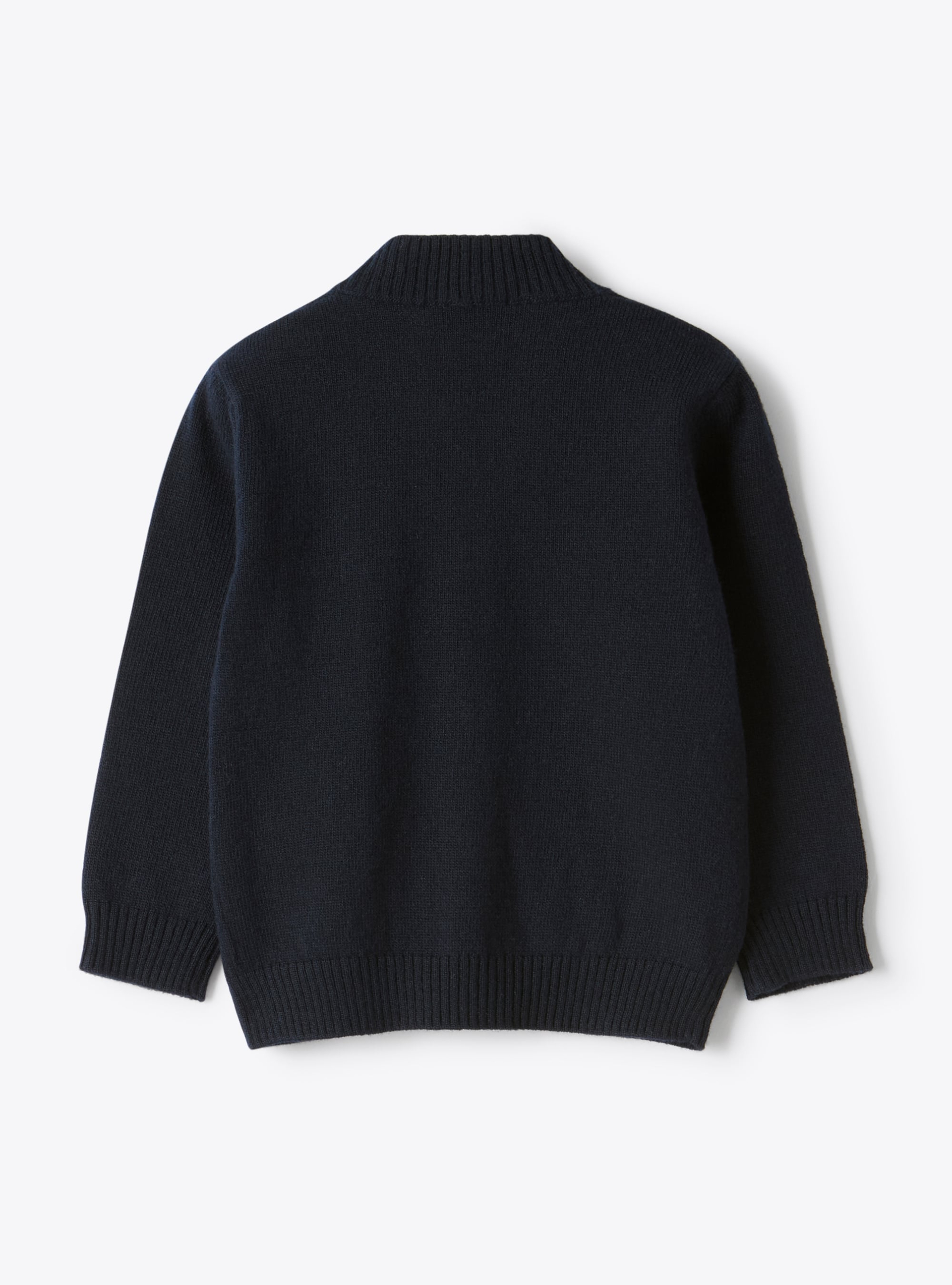 Merino wool cardigan - Blue | Il Gufo
