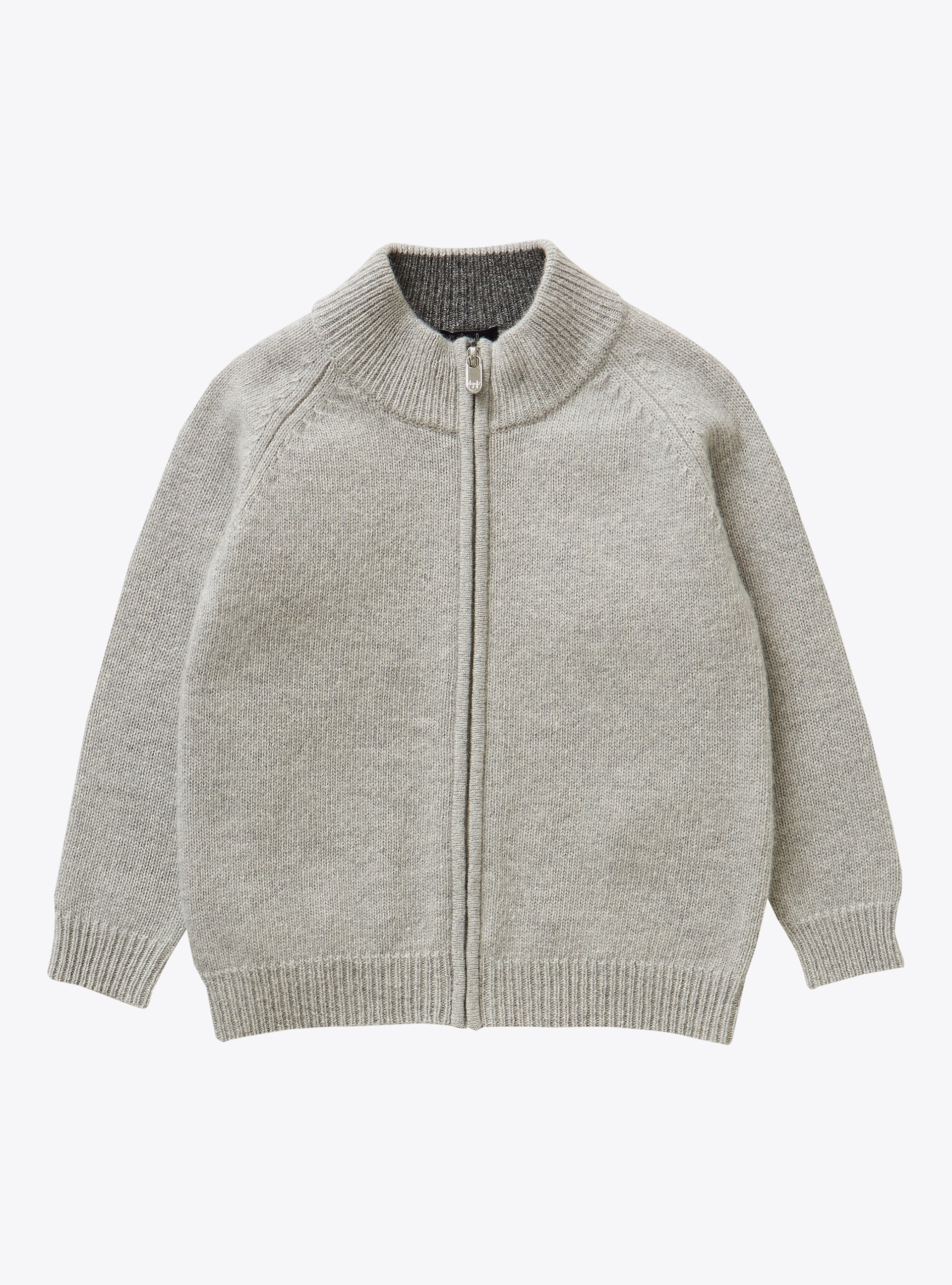 Wool cardigan with patch - Grey | Il Gufo