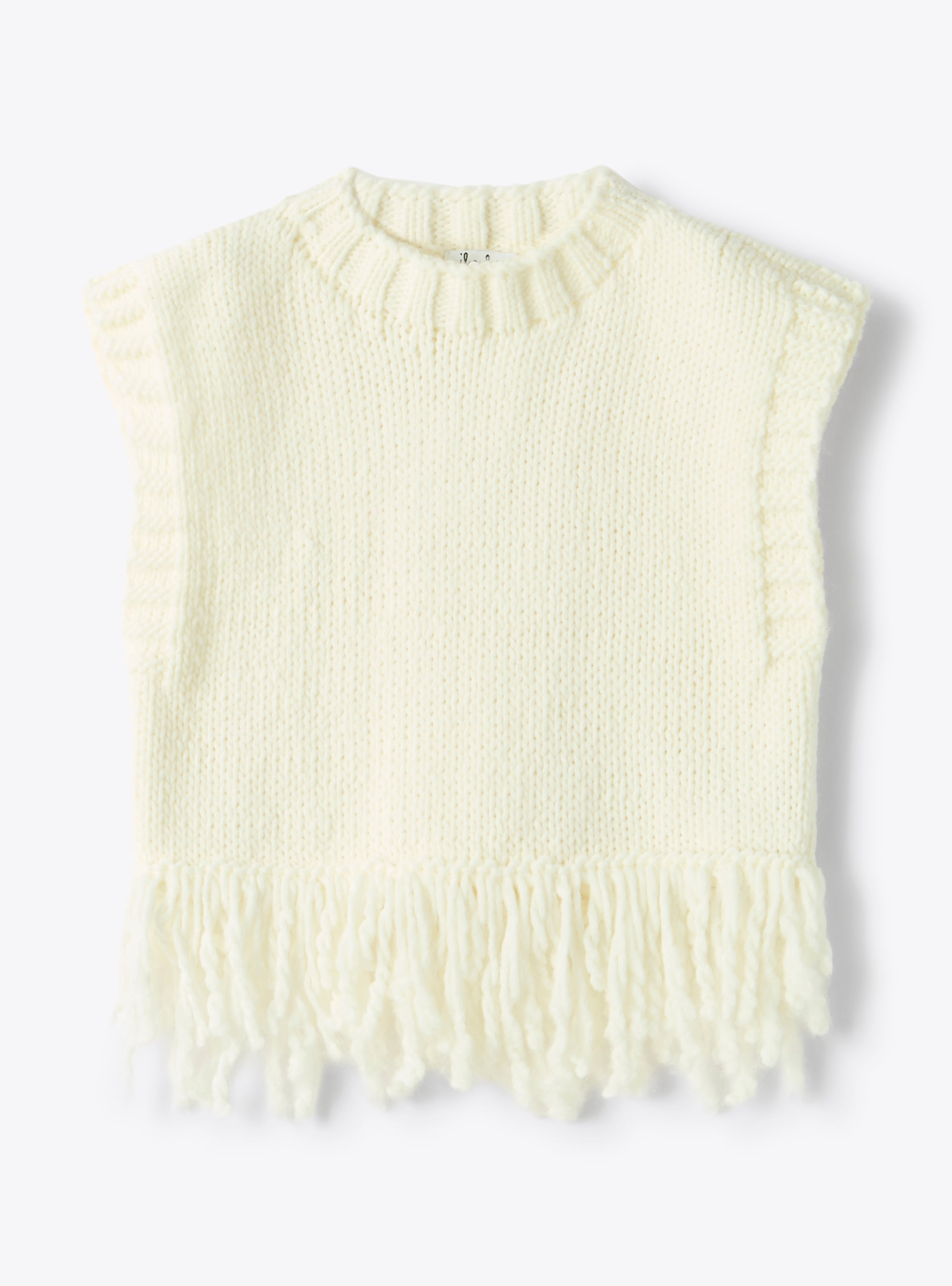 Gilet in maglia con frange - Giacche - Il Gufo