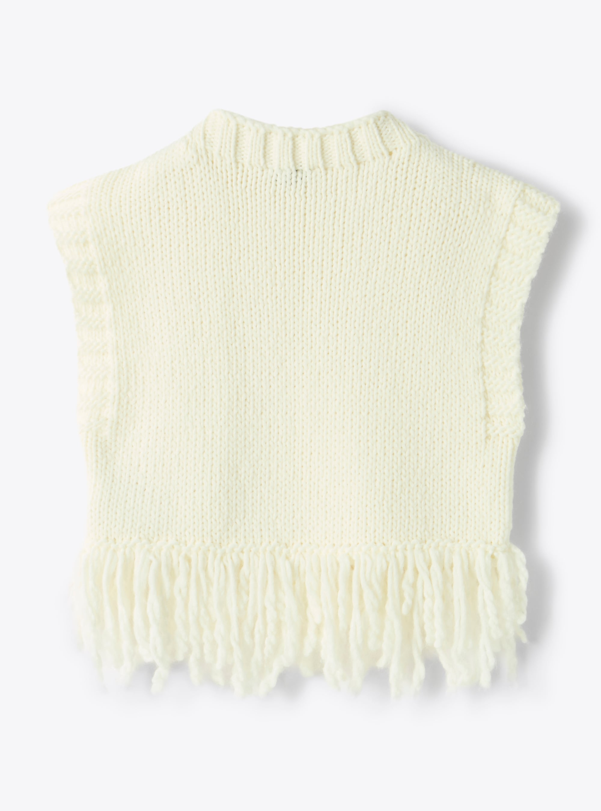 Gilet in maglia con frange - Giacche - Il Gufo