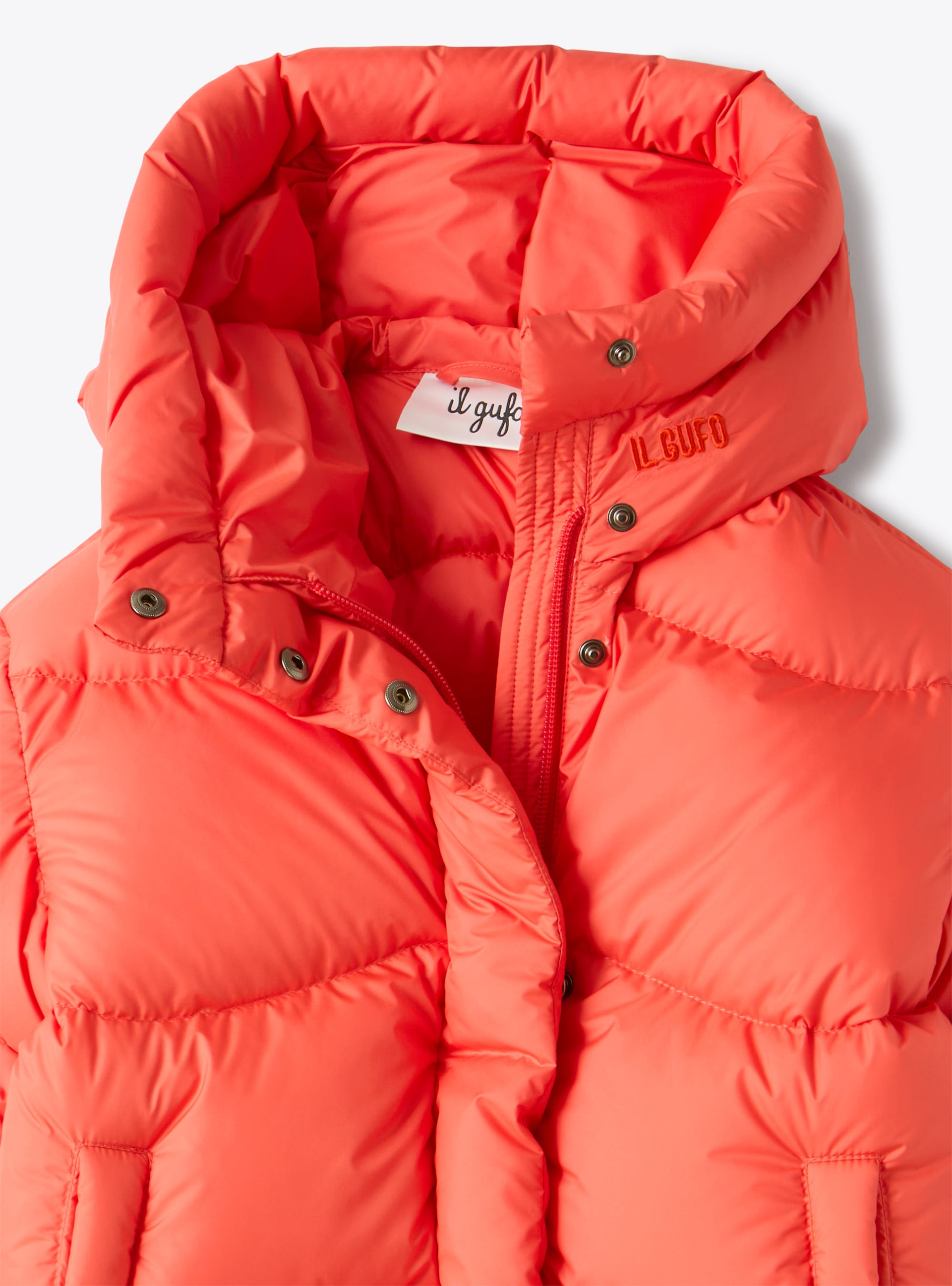 Microfiber nylon jacket with hood - Red | Il Gufo