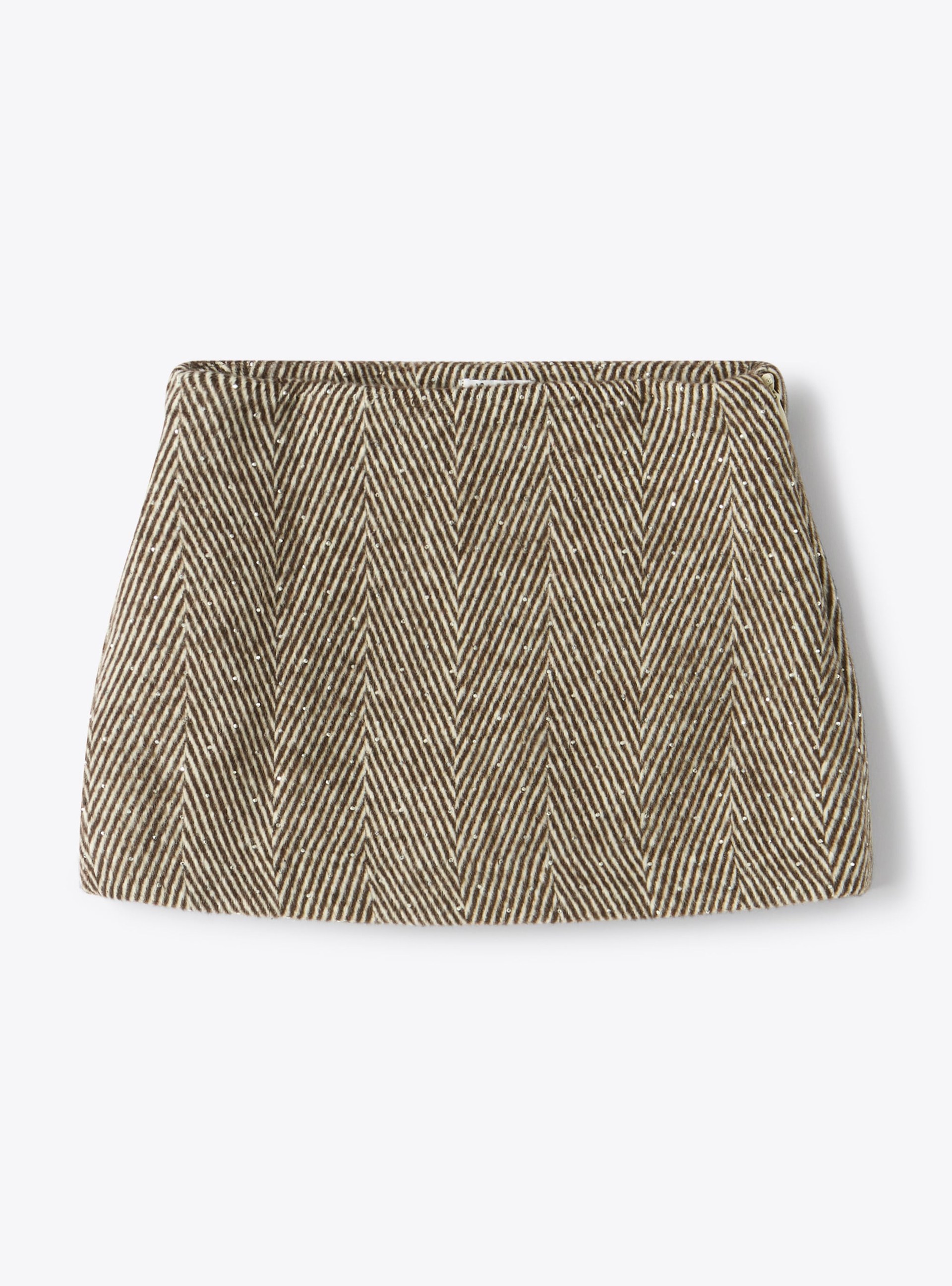 Jupe en drap avec strass - Marrone | Il Gufo
