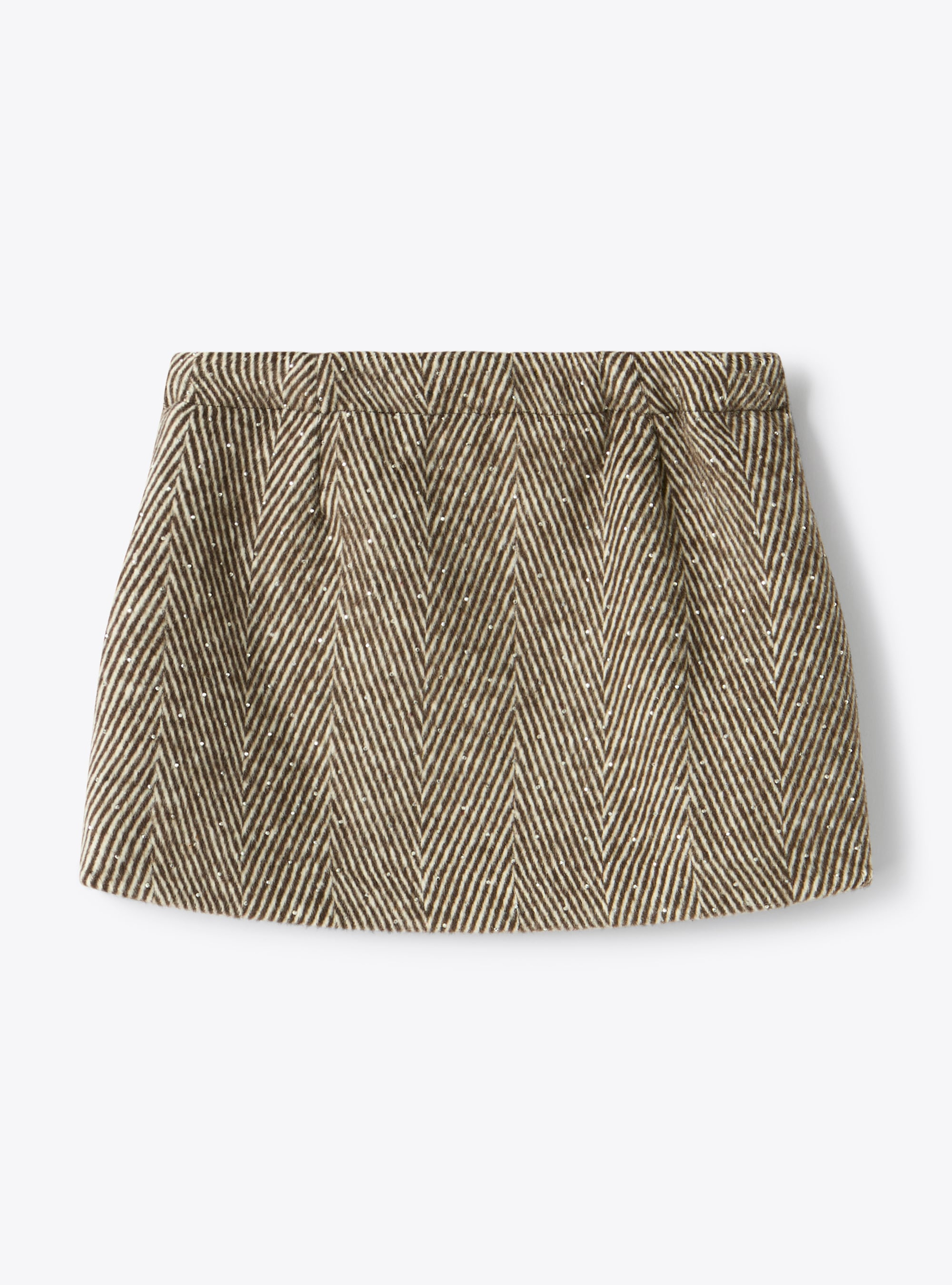 Jupe en drap avec strass - Marrone | Il Gufo