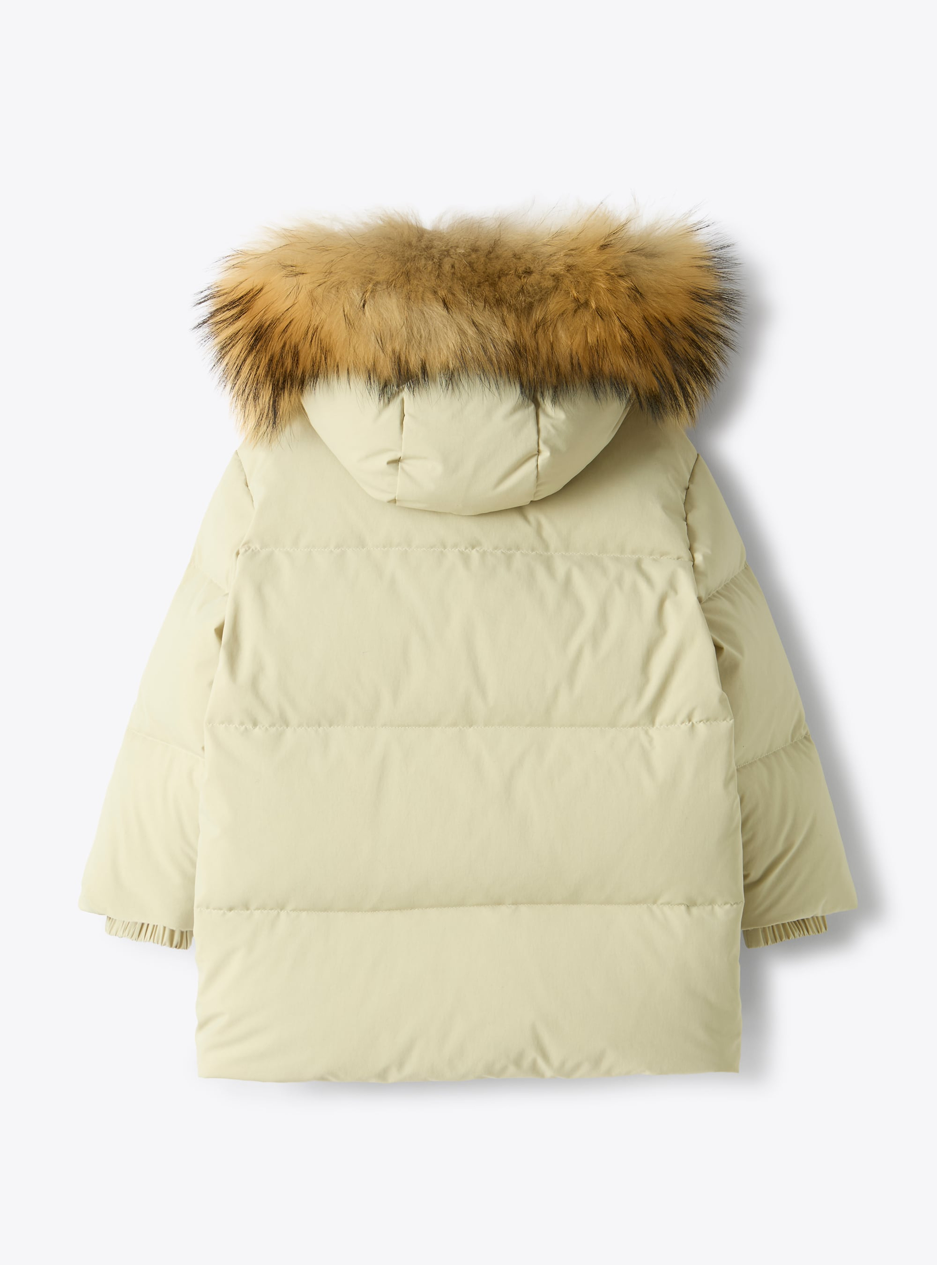 Lange Daunenjacke aus recyceltem Nylon - Braun | Il Gufo