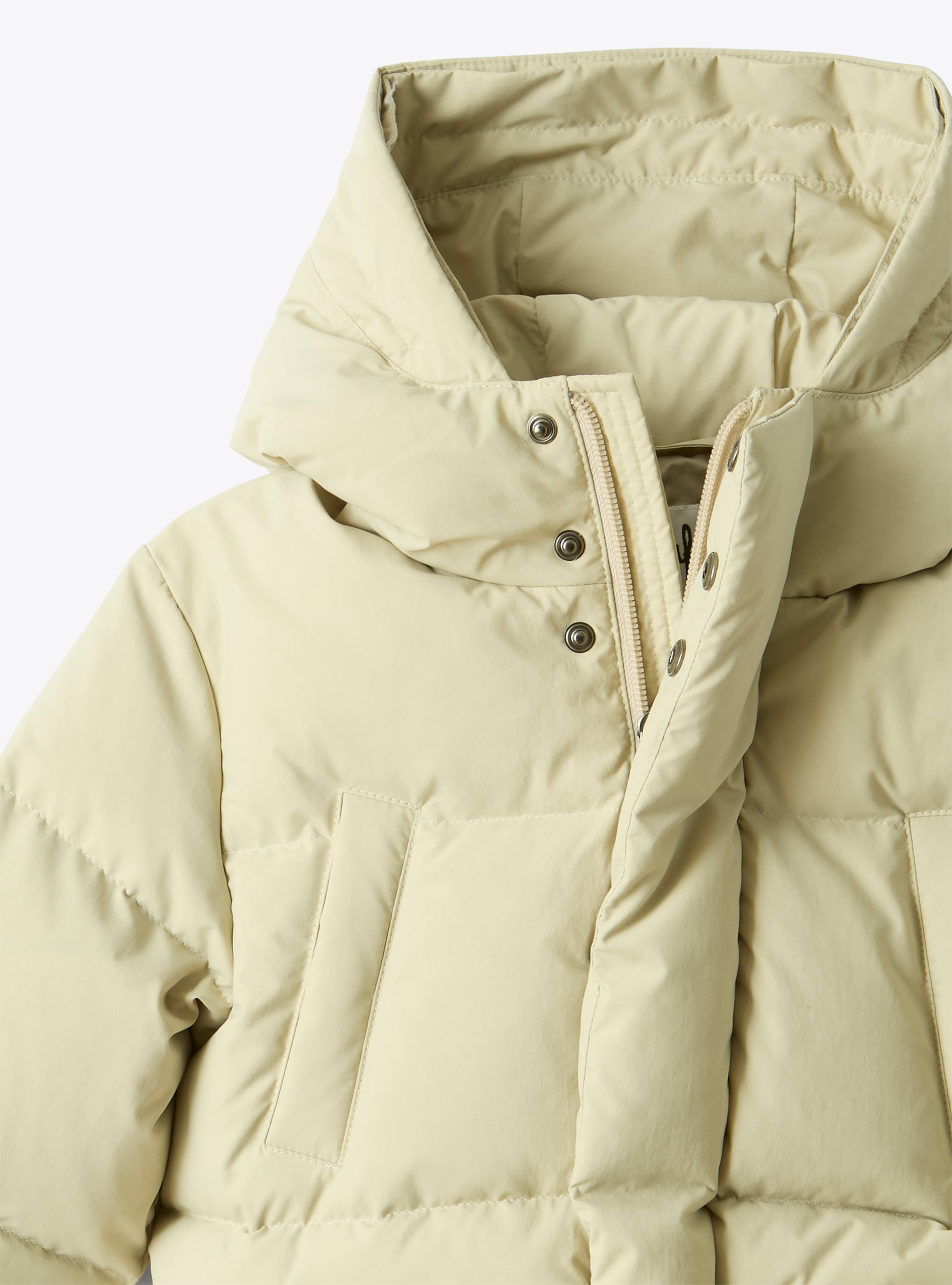 Lange Daunenjacke aus recyceltem Nylon - Braun | Il Gufo