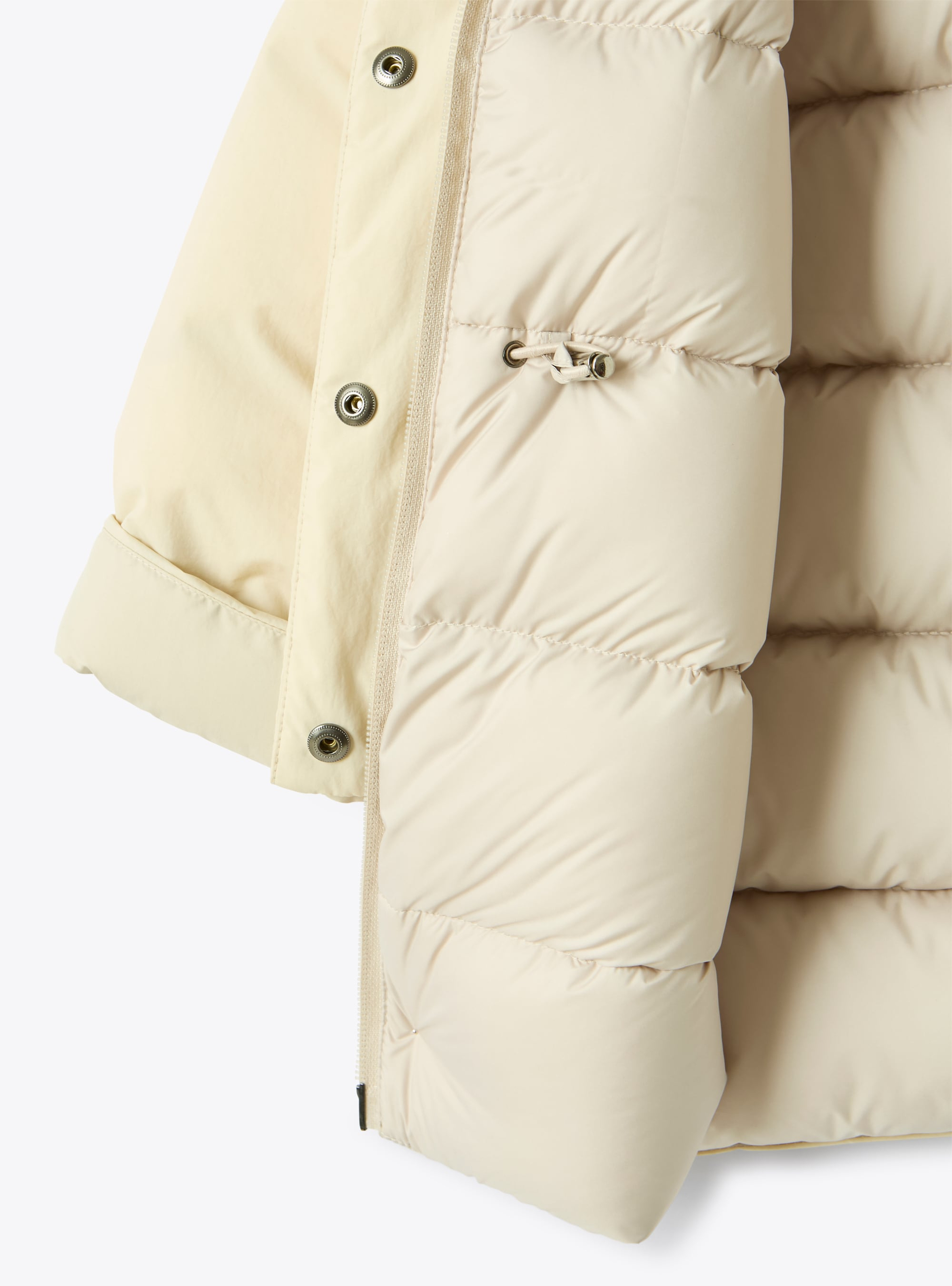 Down jacket with hood in recycled nylon - Down Jackets - Il Gufo