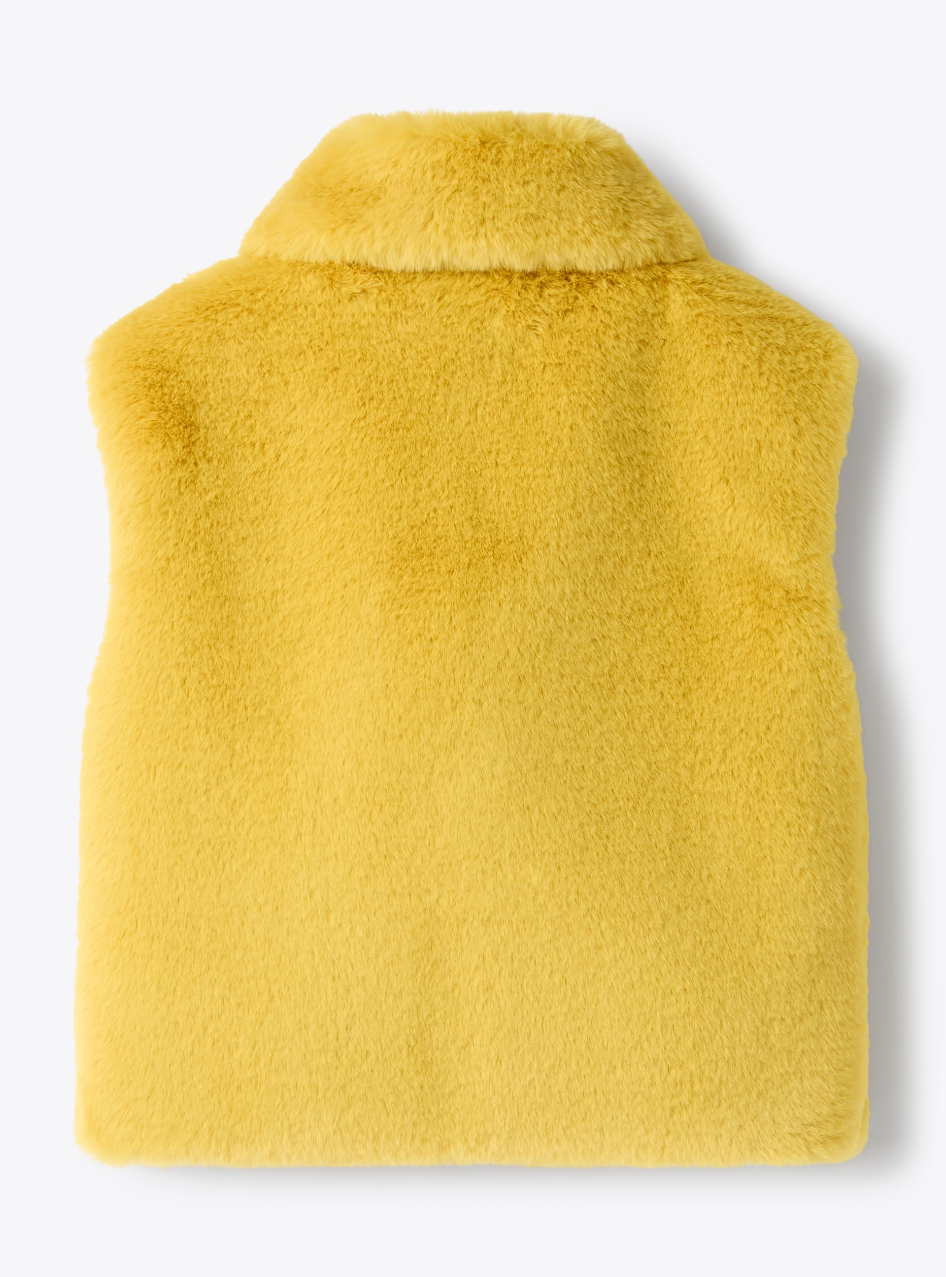 Gilet en fausse fourrure - Jaune | Il Gufo
