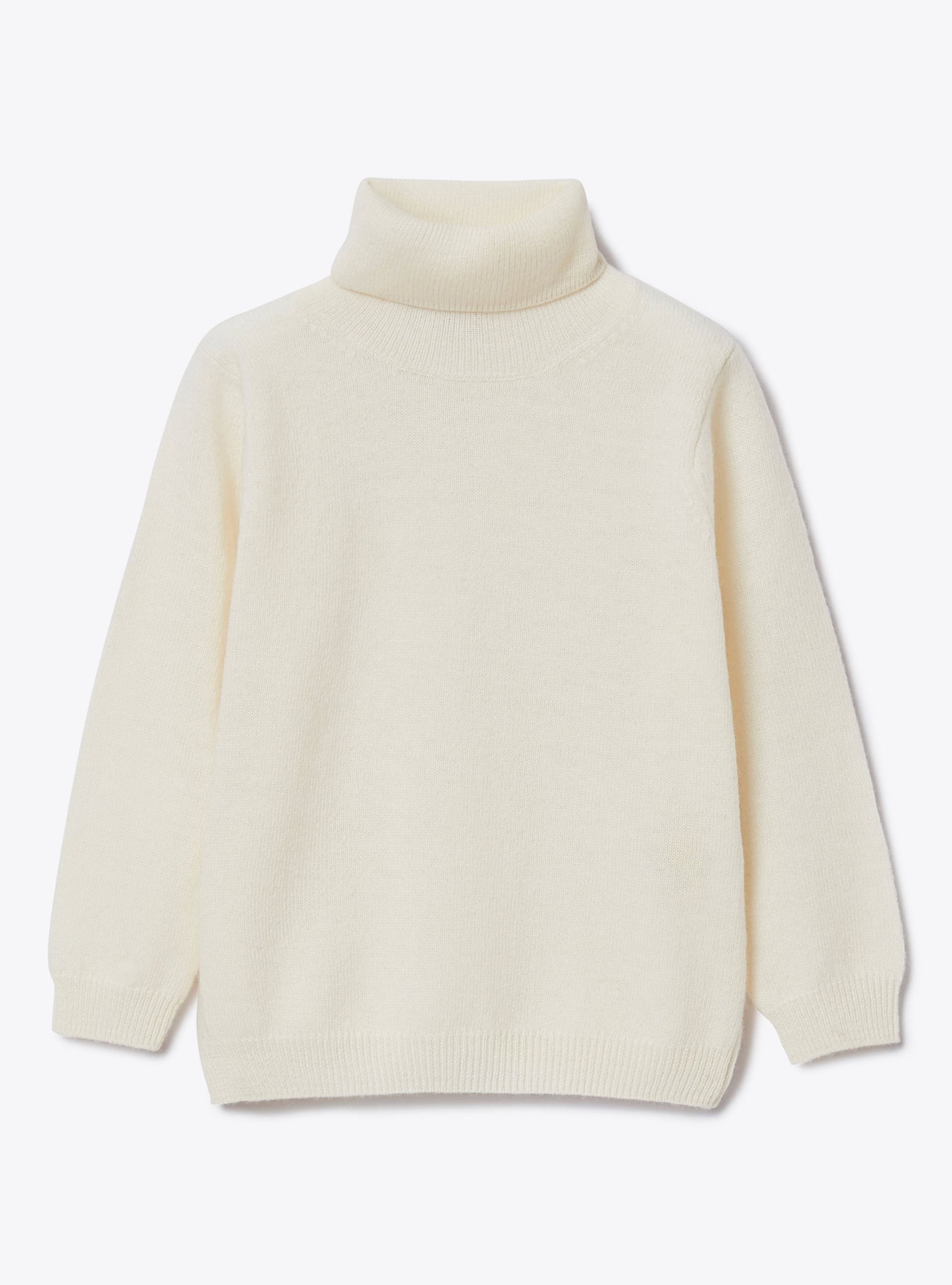 Merino wool turtleneck sweater - White | Il Gufo