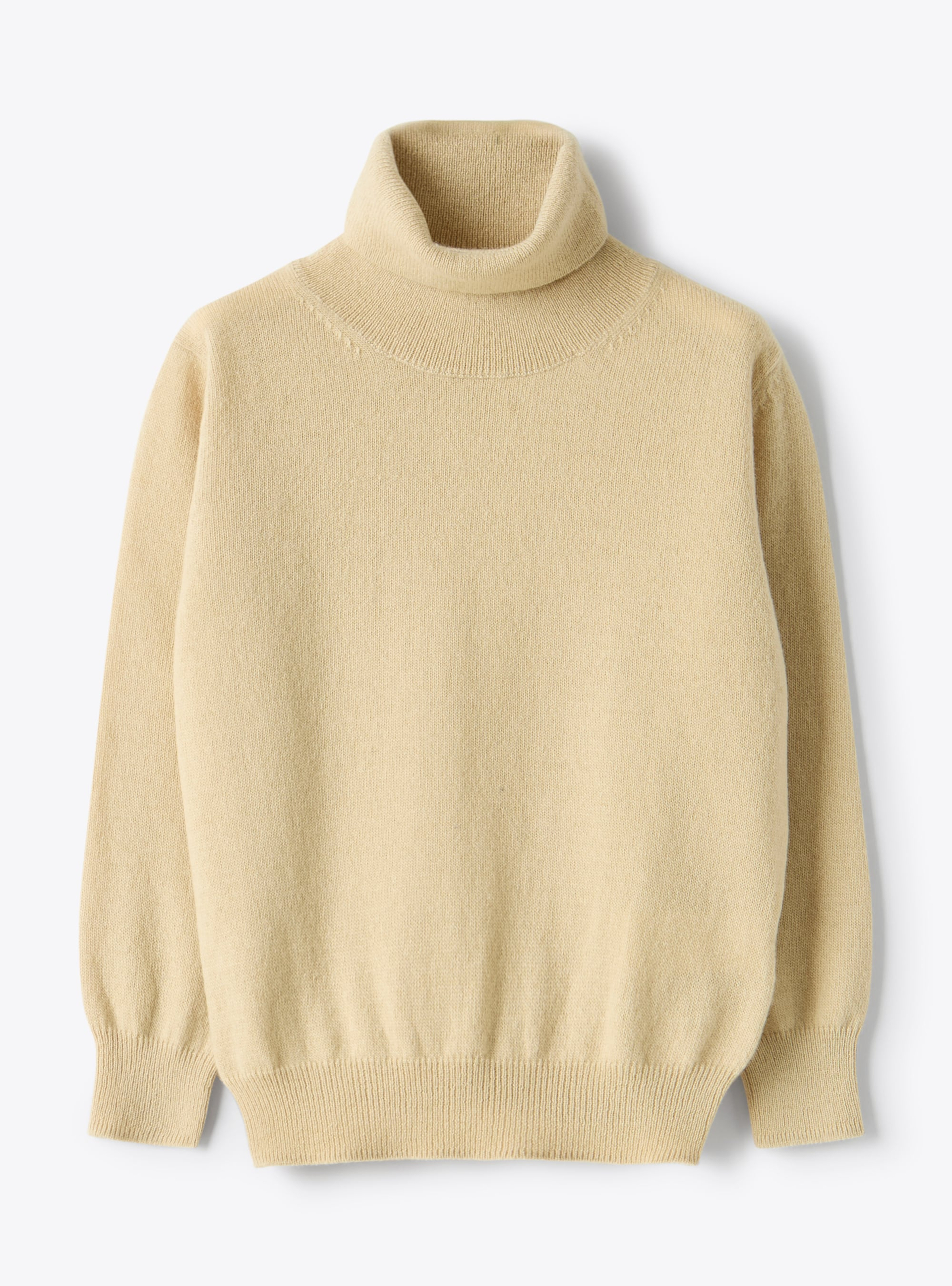 Merino wool turtleneck sweater - Beige | Il Gufo