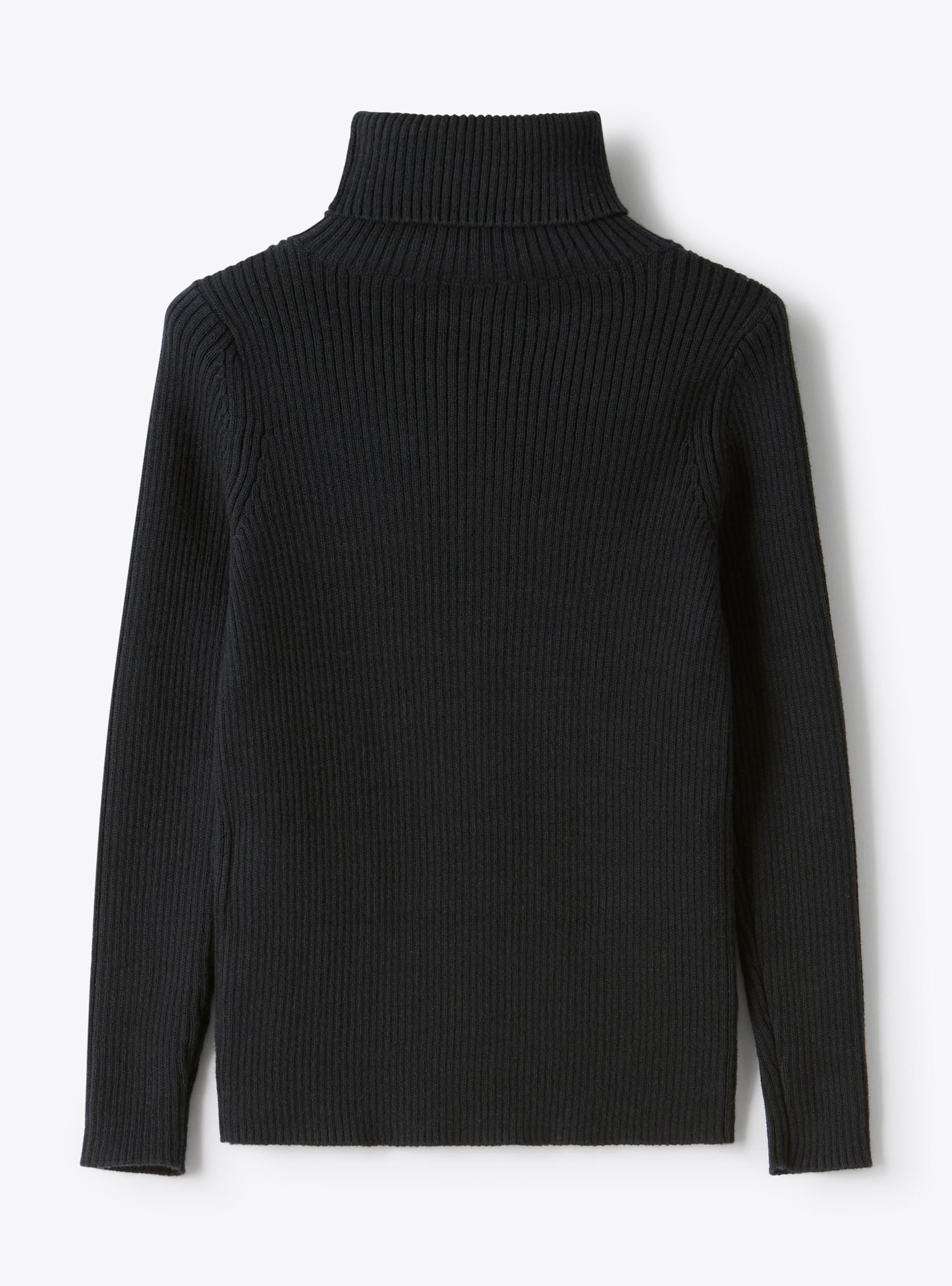 Turtleneck sweater in organic cotton - Blue | Il Gufo