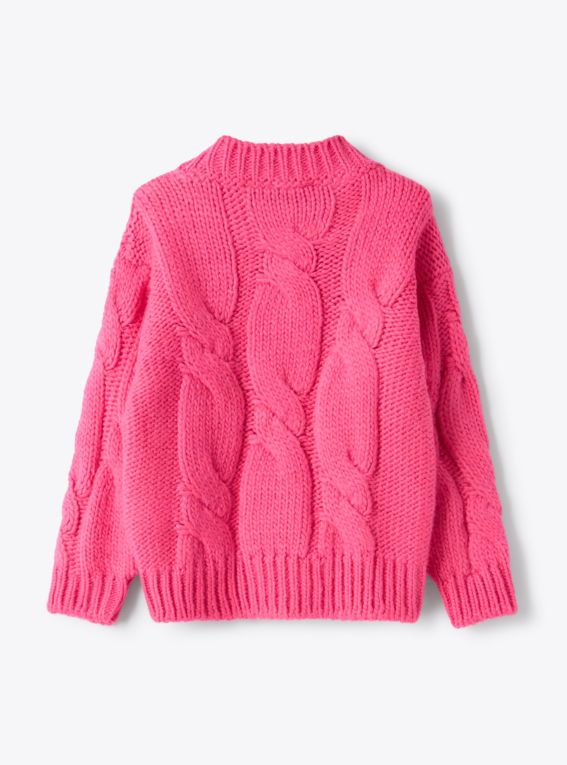 Pull en mélange de laine avec torsades - Pulls - Il Gufo