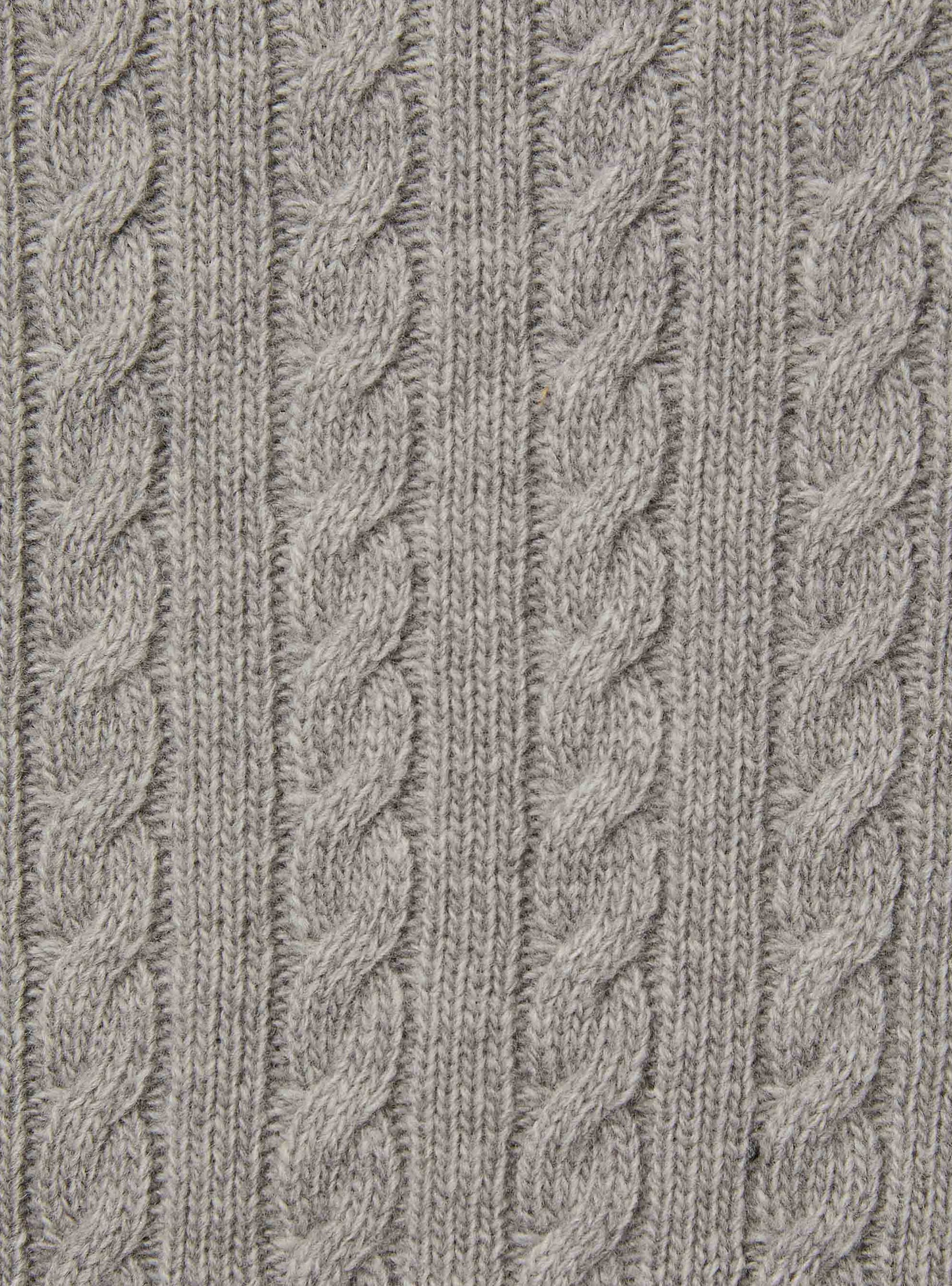 Maglione a trecce in lana - Grigio | Il Gufo