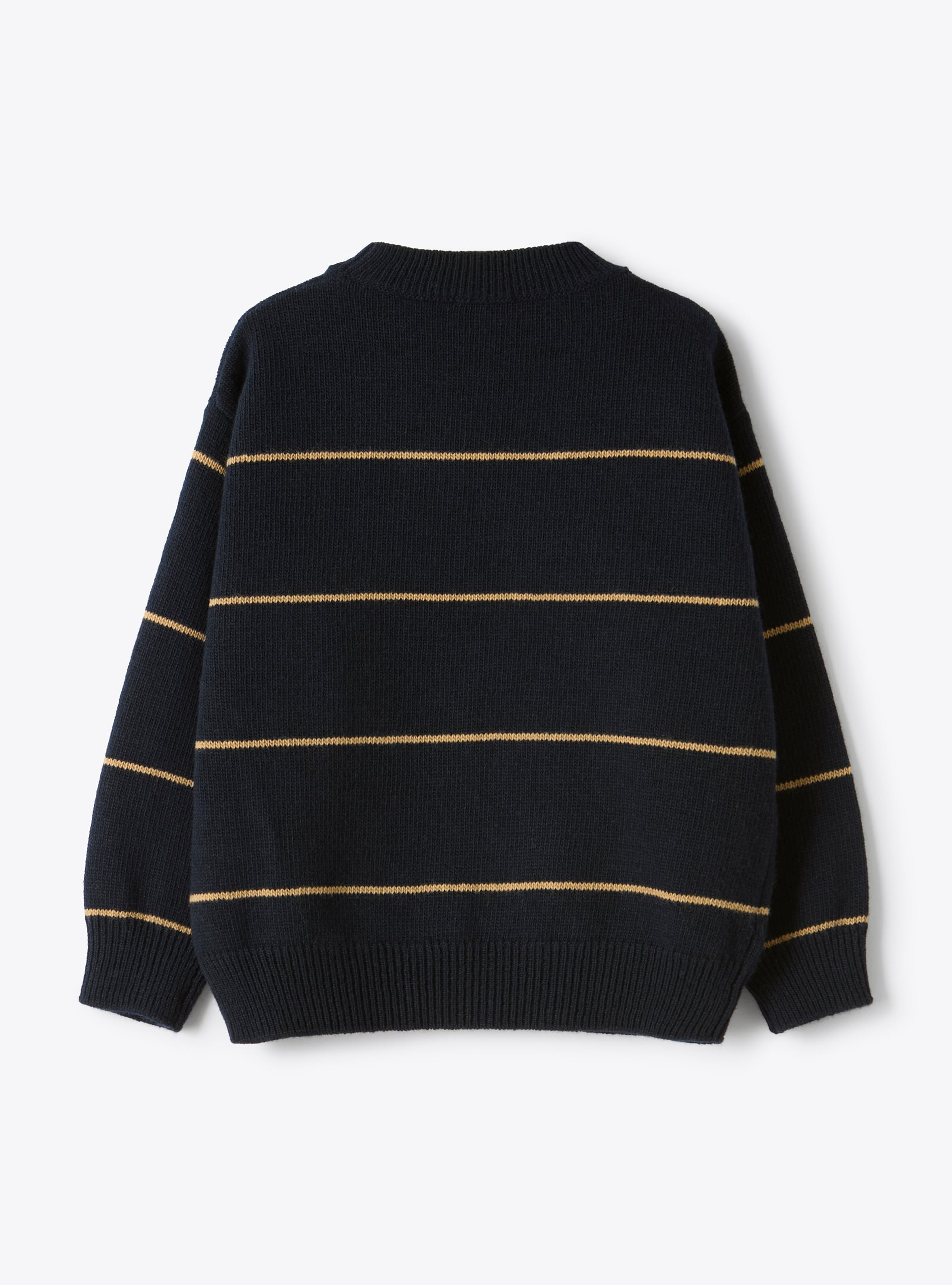Pull en laine à rayures - Bleu | Il Gufo