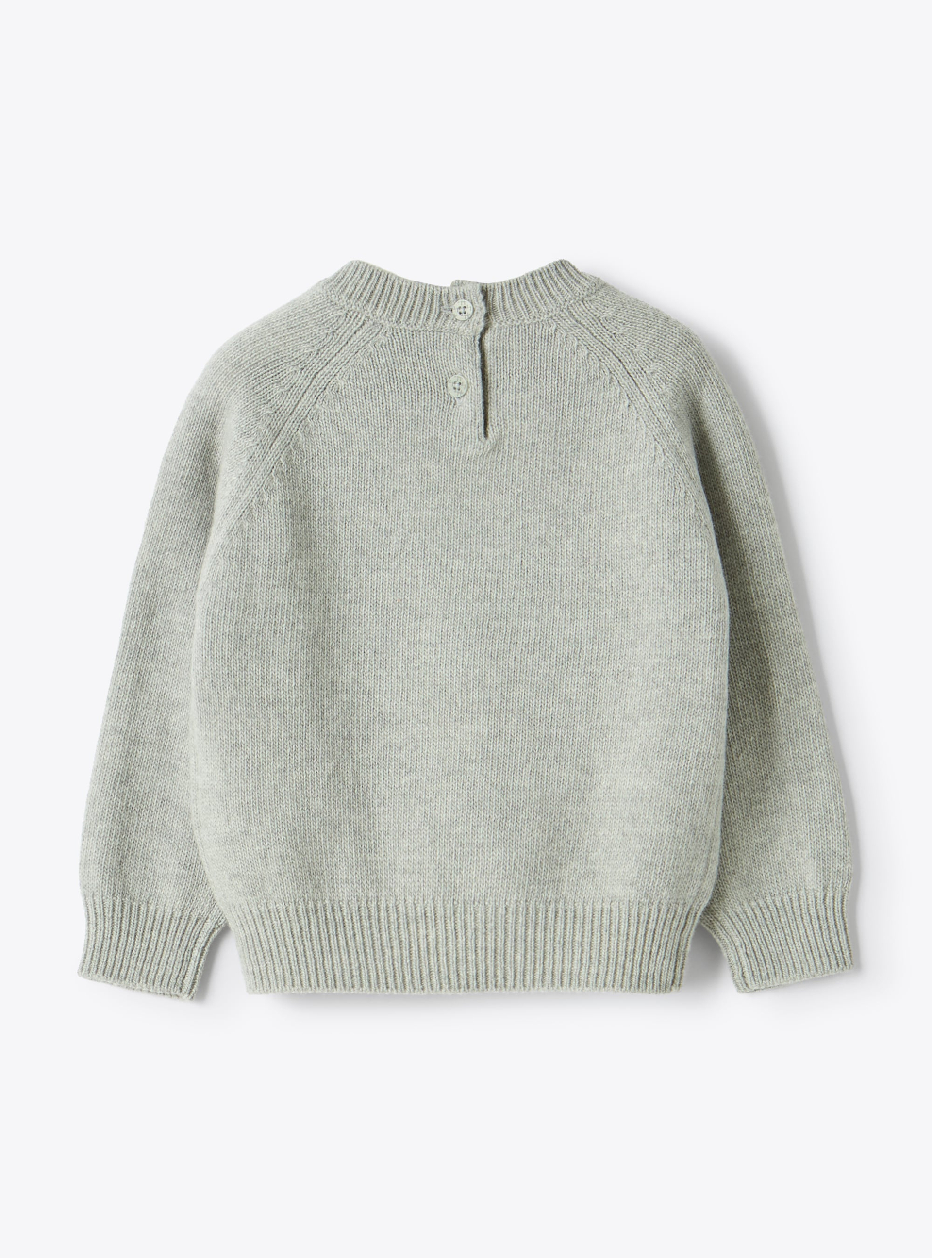 Wool sweater with embroidery and sequins - Sweaters - Il Gufo