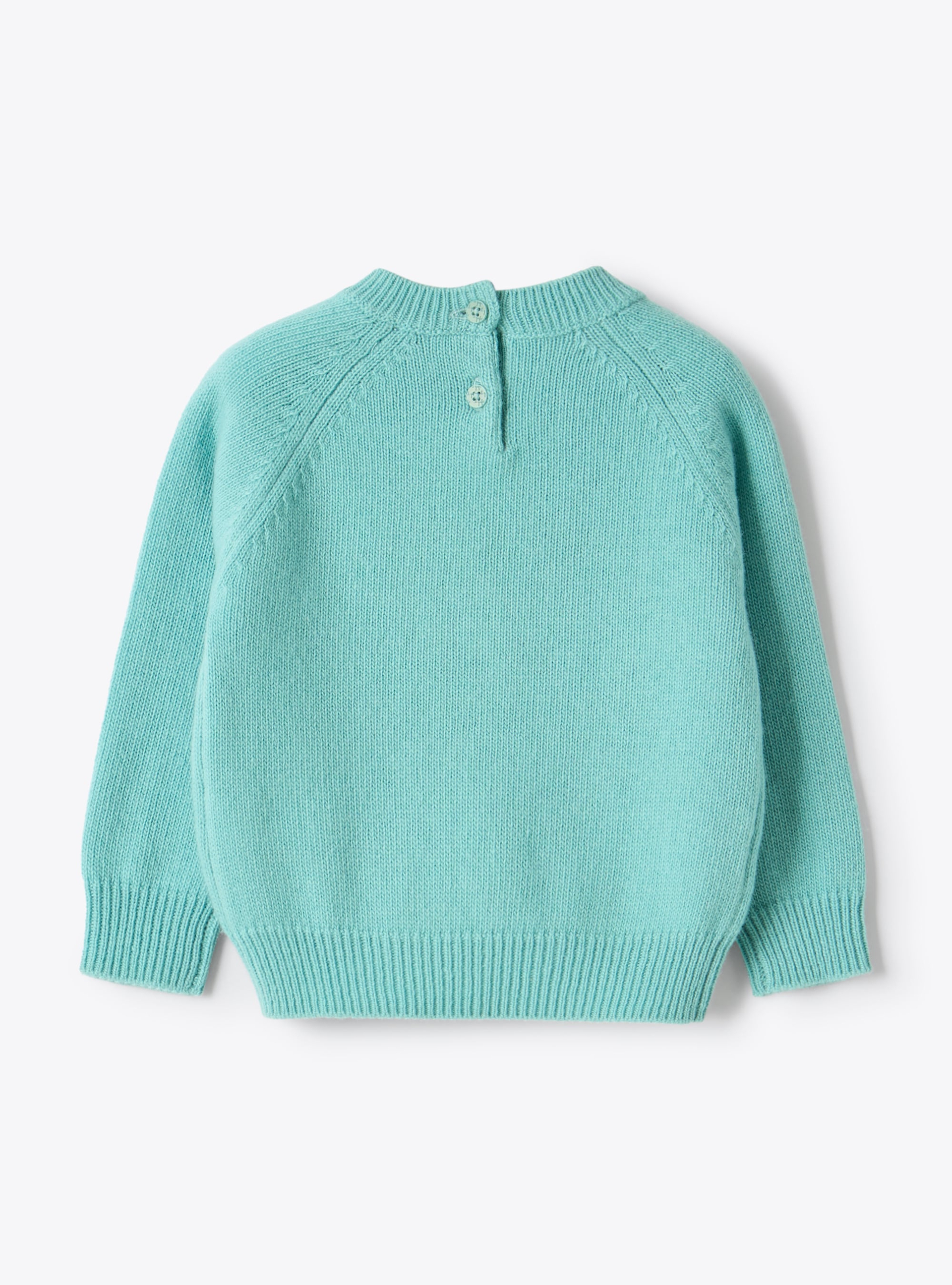 Wool sweater with a teddy bear design - Sweaters - Il Gufo