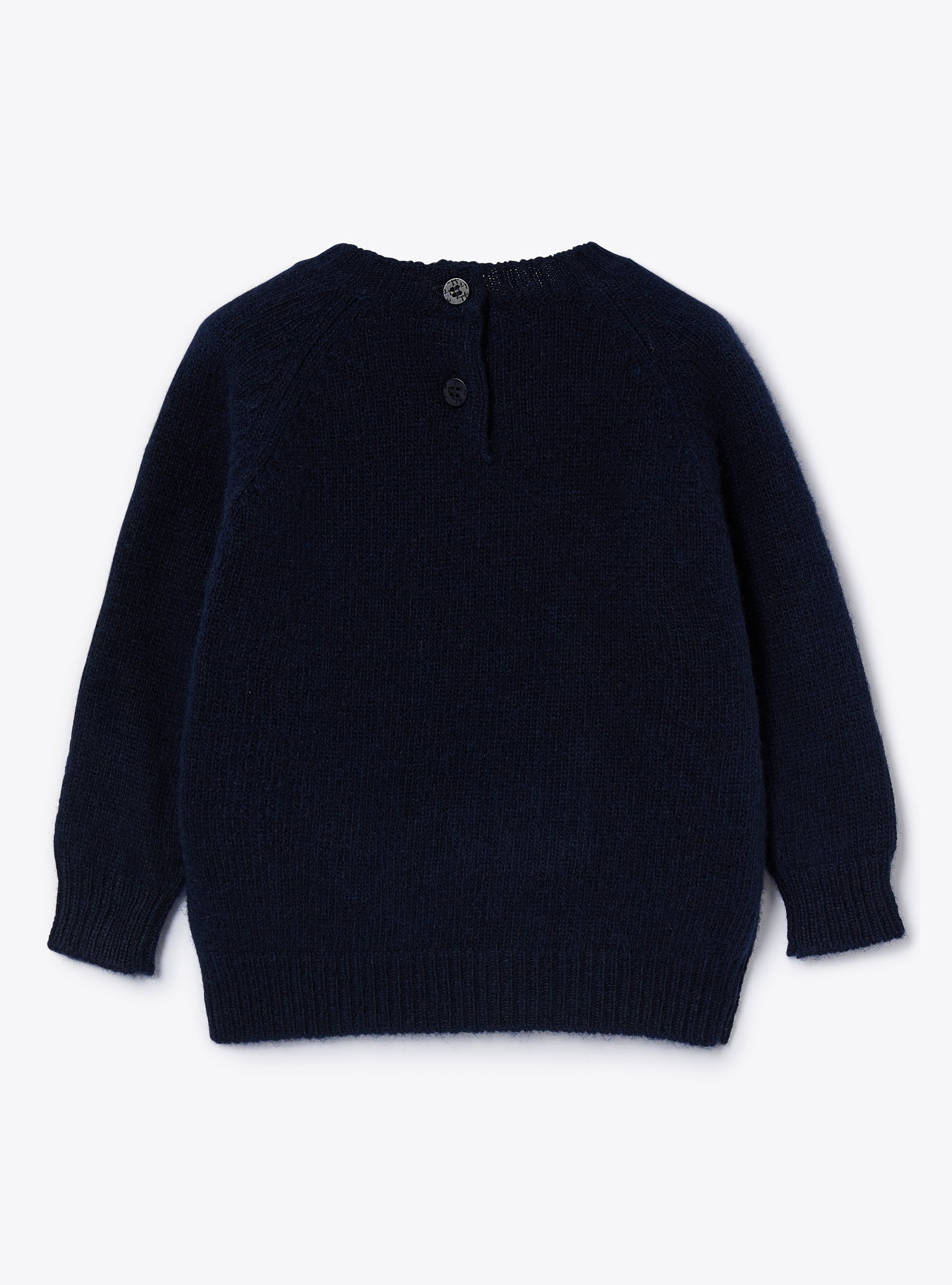 Wool sweater with a teddy bear design - Sweaters - Il Gufo