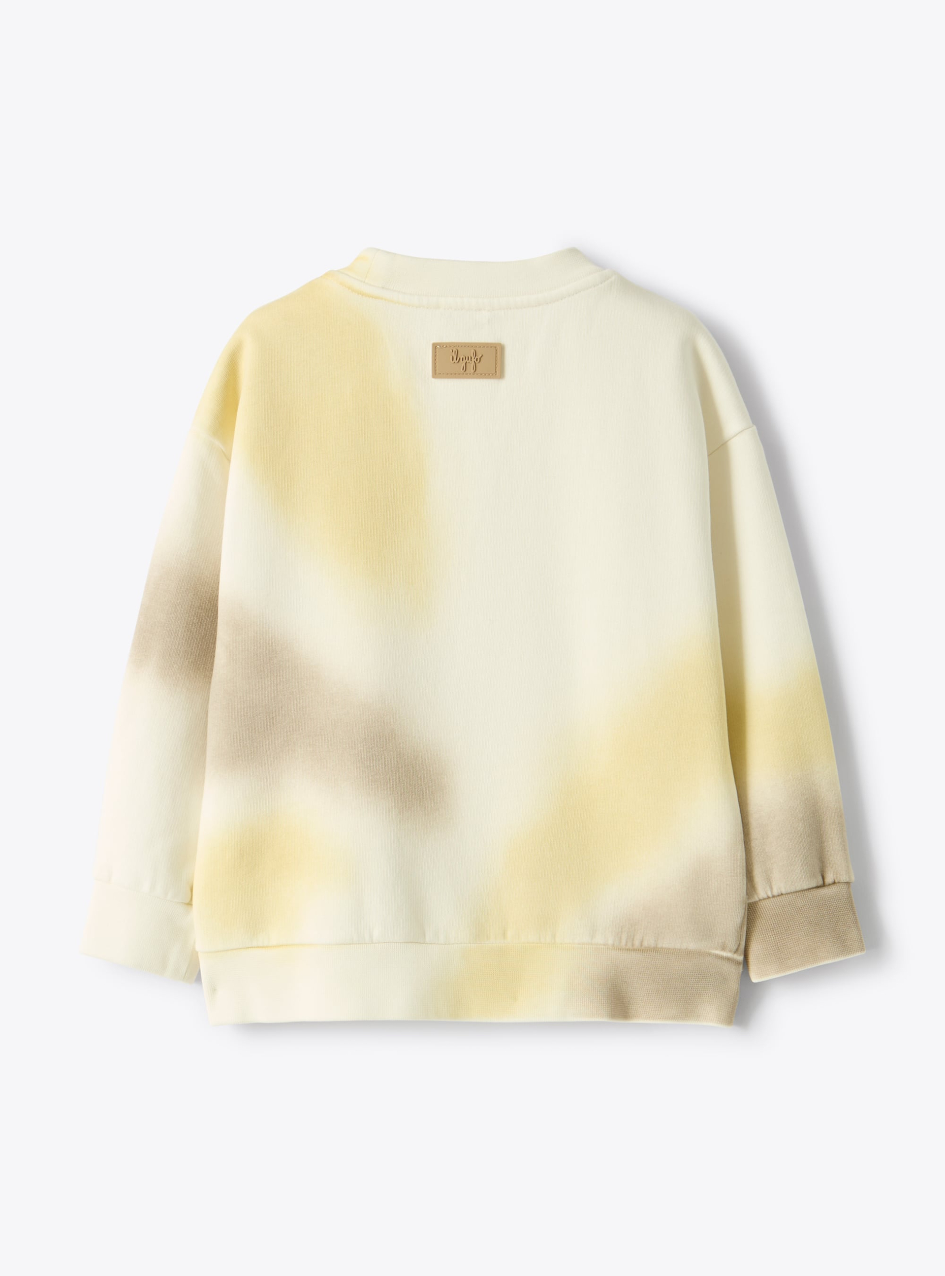 Sweat à imprimé aérographe - Jaune | Il Gufo