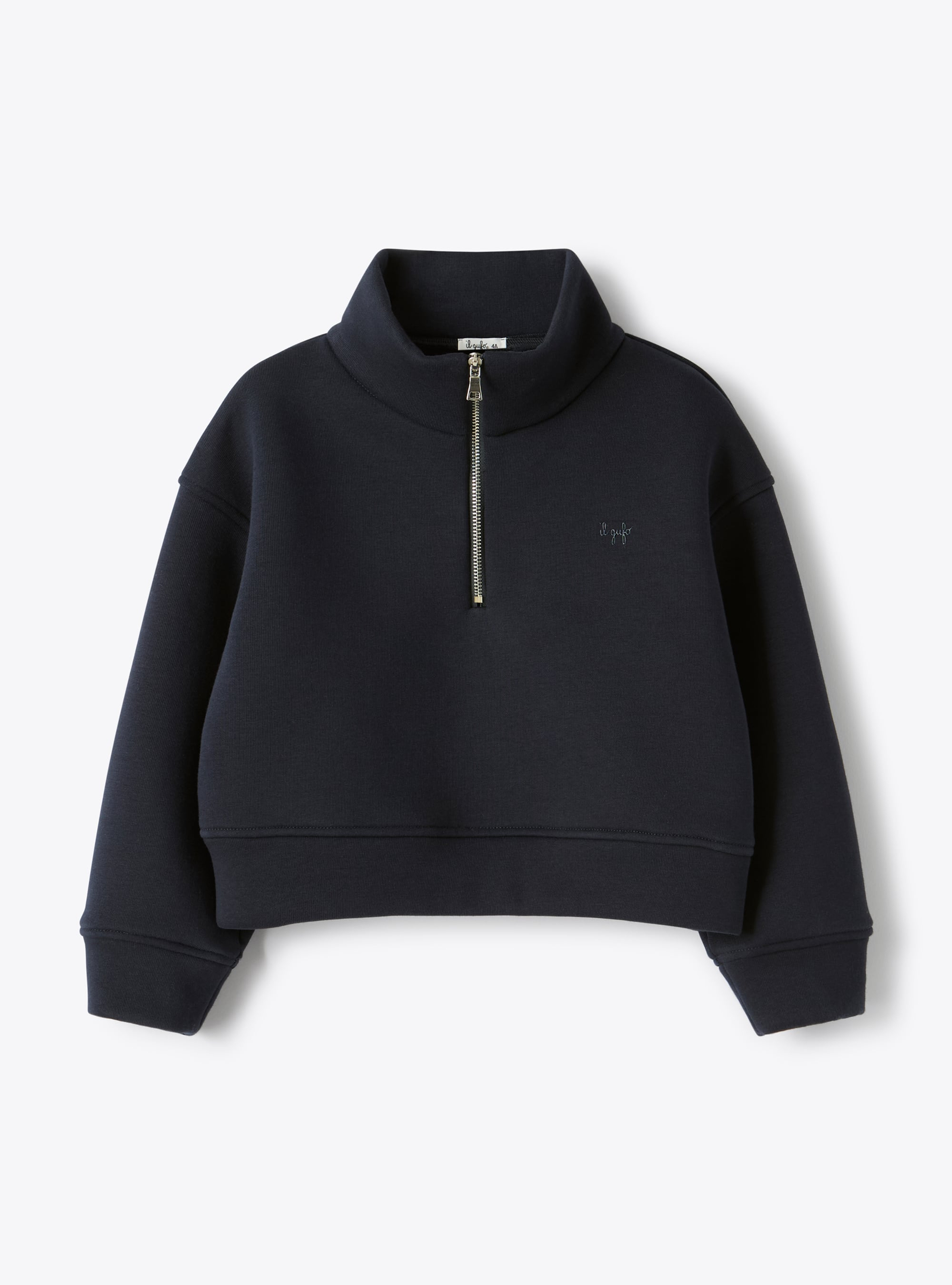 Sweat boxy avec fermeture éclair - Sweatshirts - Il Gufo