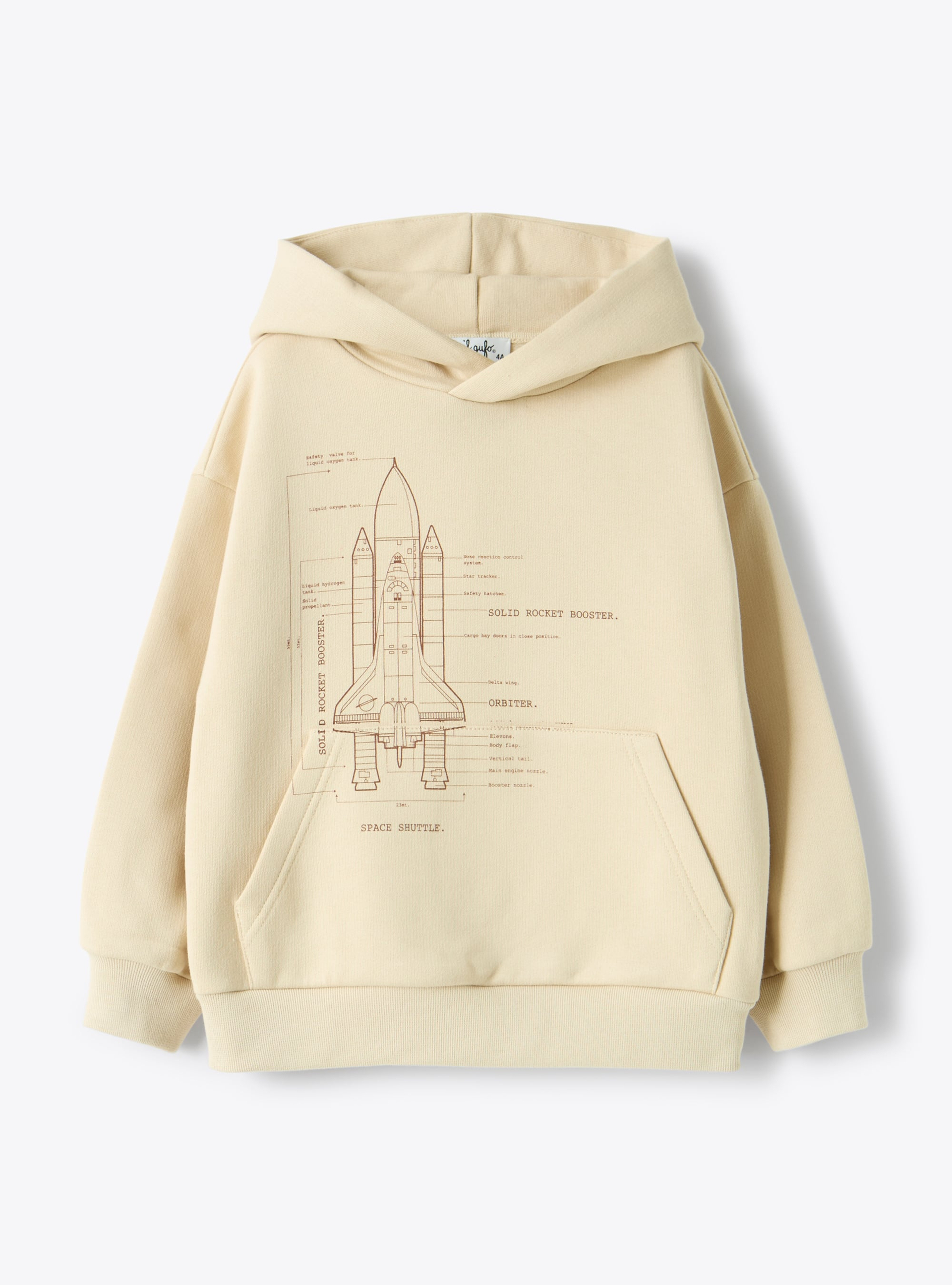 Cotton sweatshirt with print - Толстовки - Il Gufo