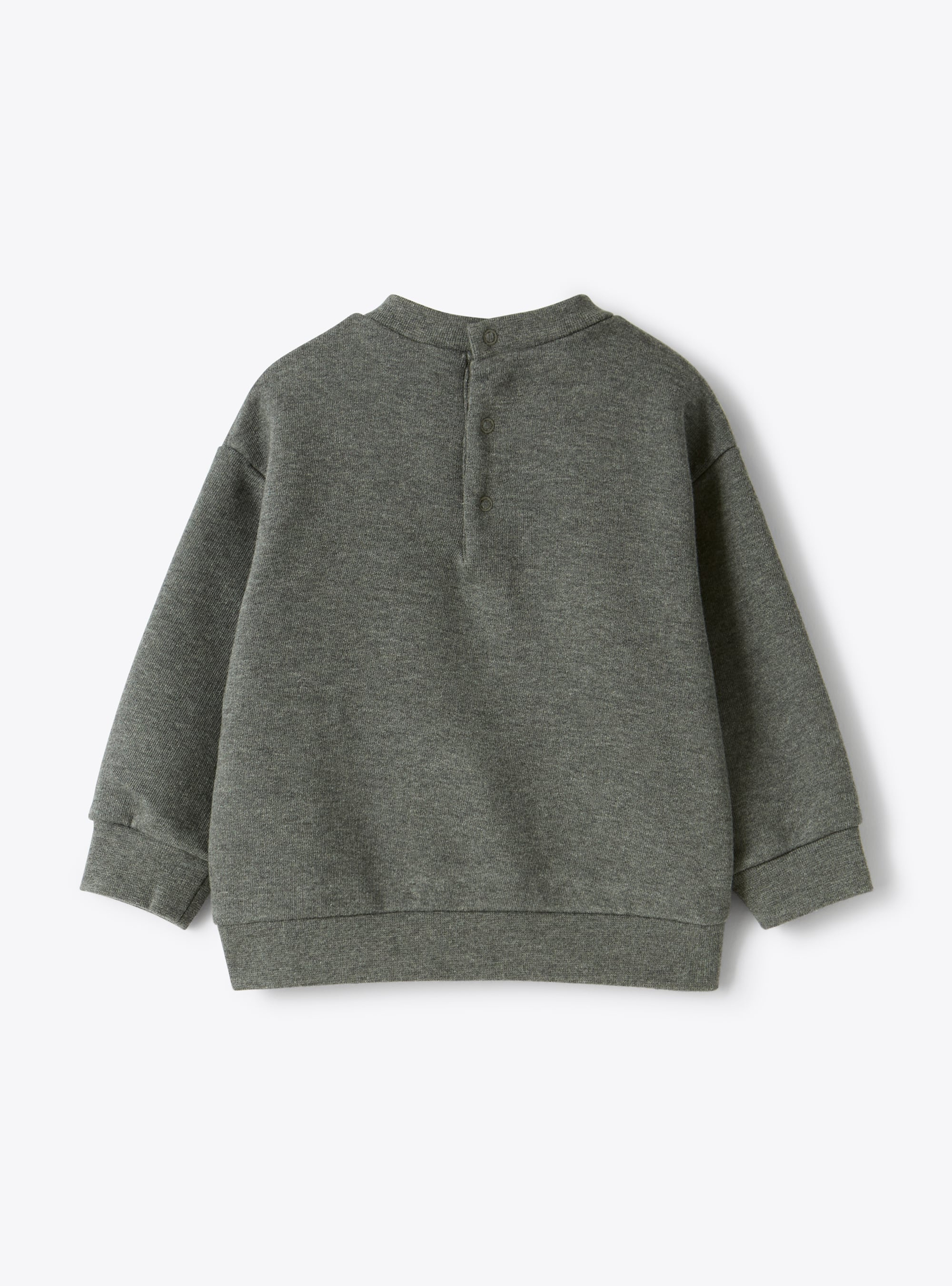 Cotton sweatshirt with Christmas appliqué - Sweatshirts - Il Gufo