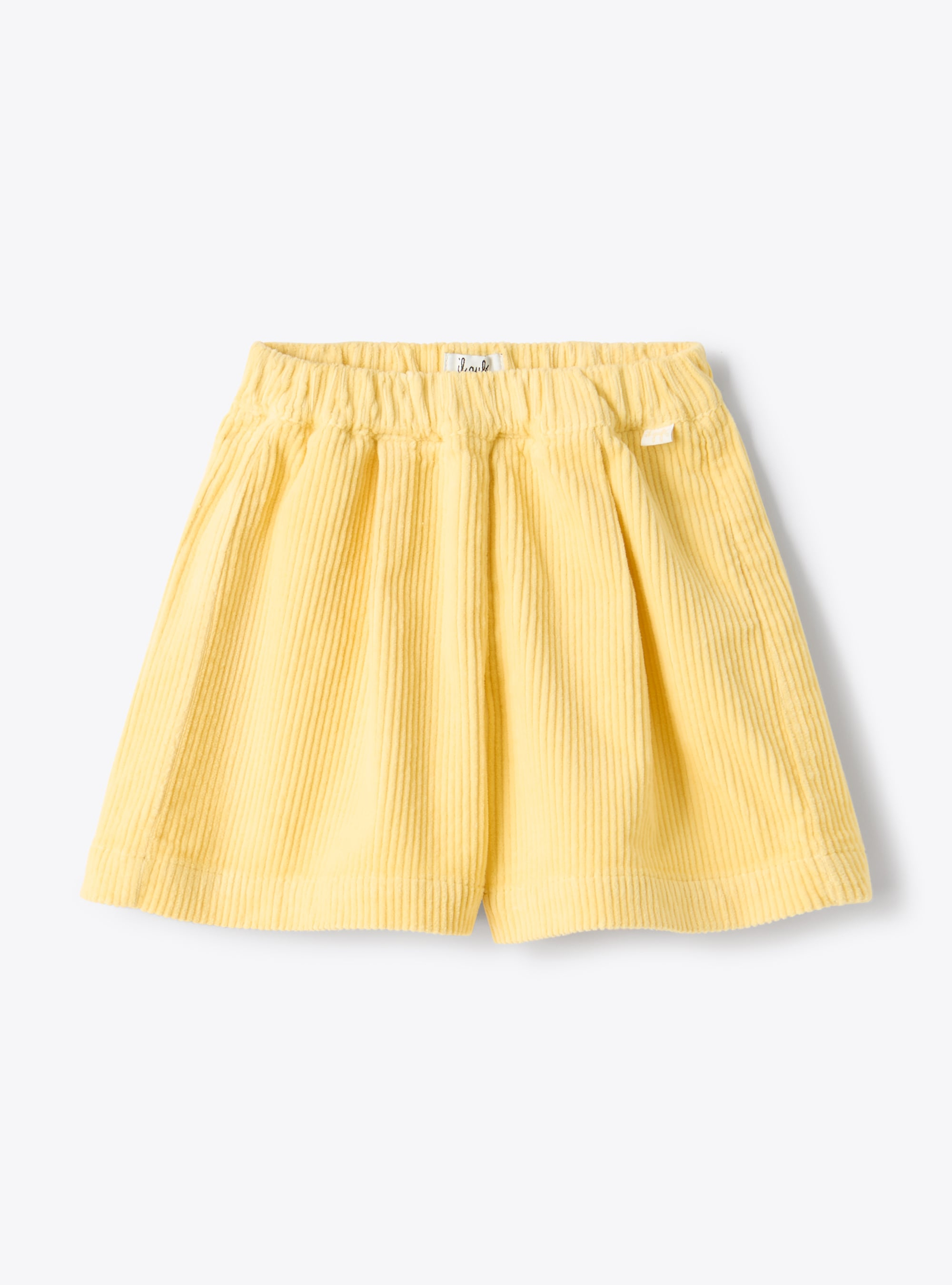 Velvet bermuda shorts with pleats - Trousers - Il Gufo