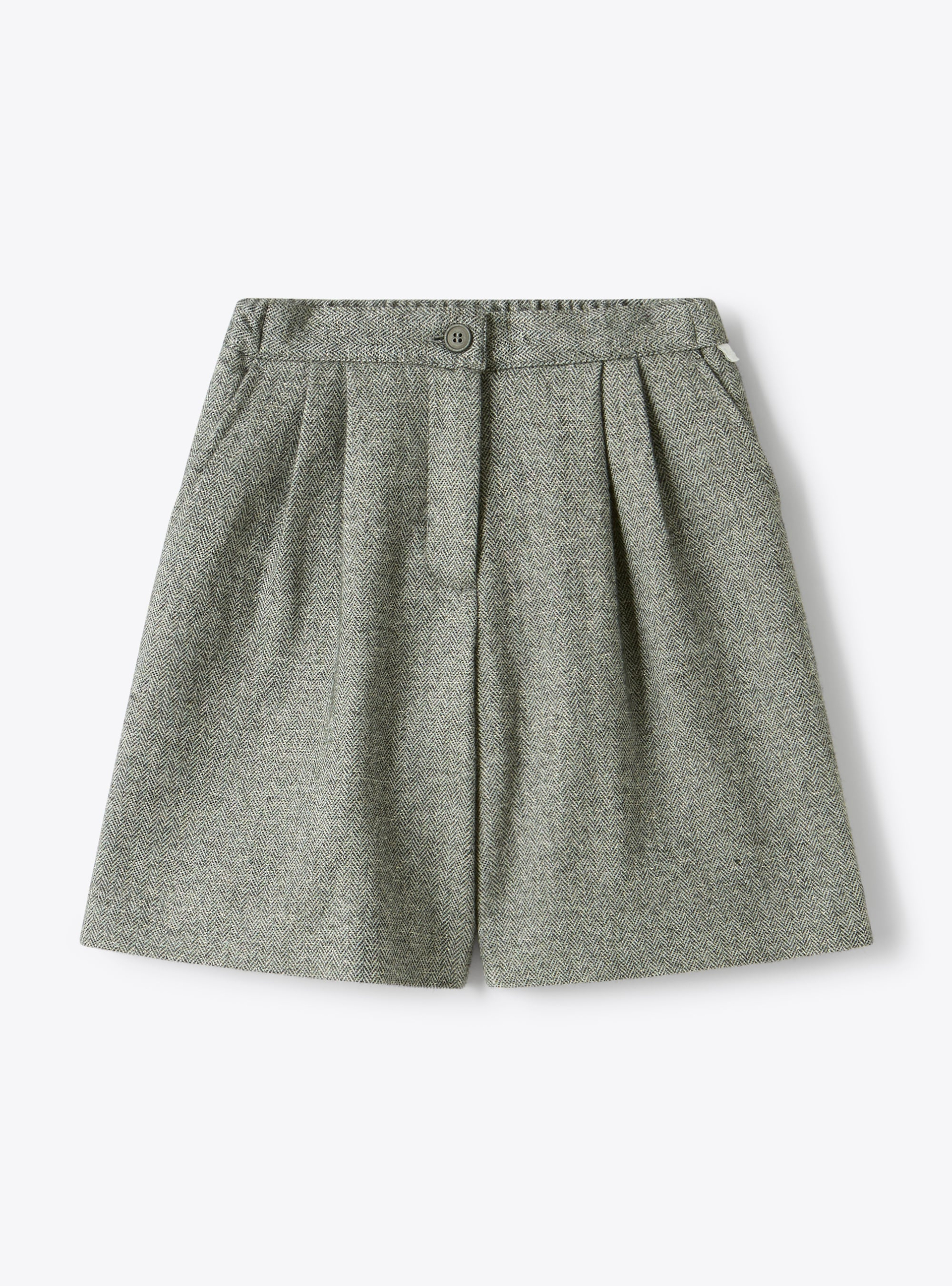 Wool and lurex-blend bermuda shorts - Trousers - Il Gufo