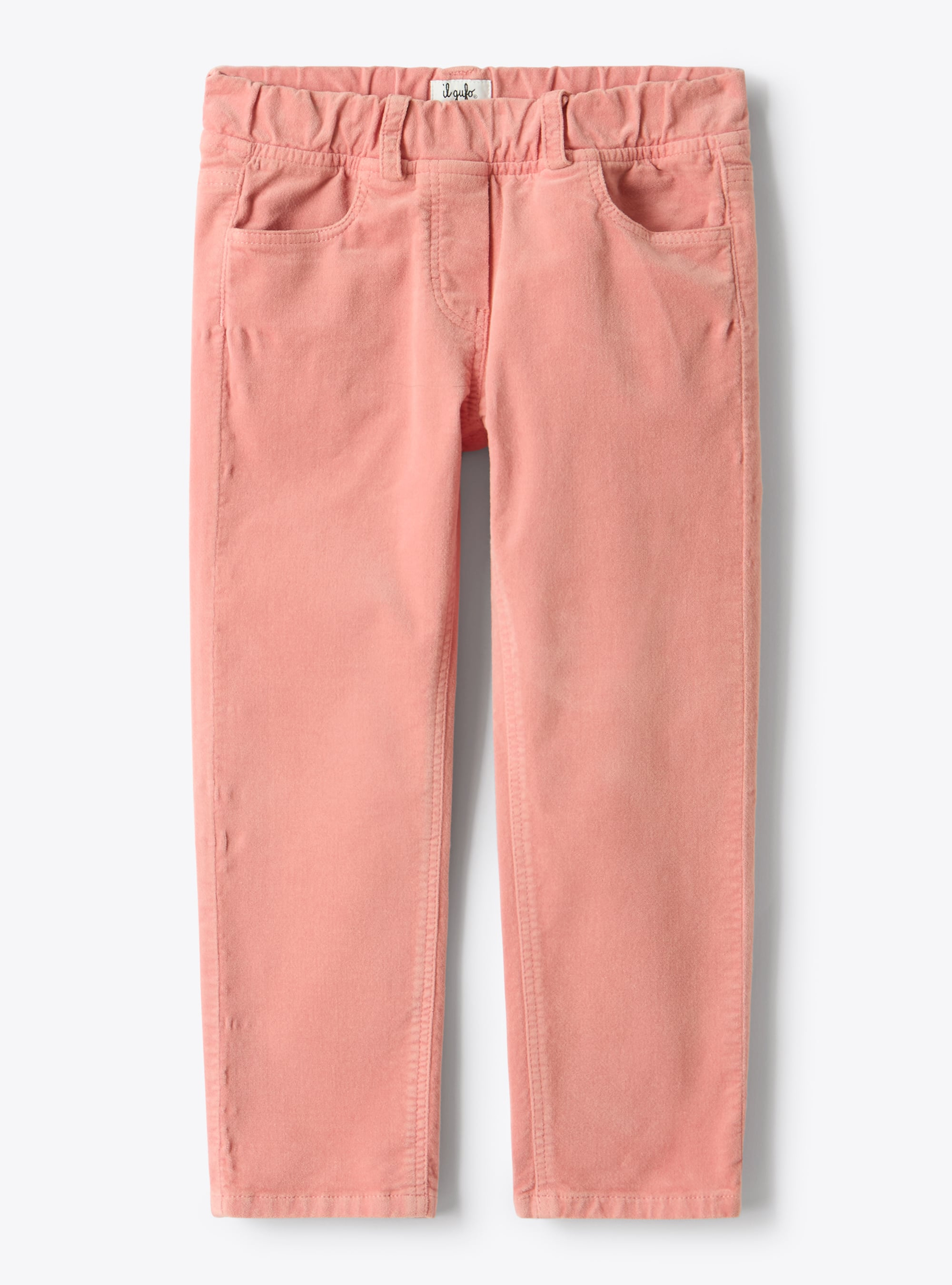 Flared smooth velvet pants - Trousers - Il Gufo