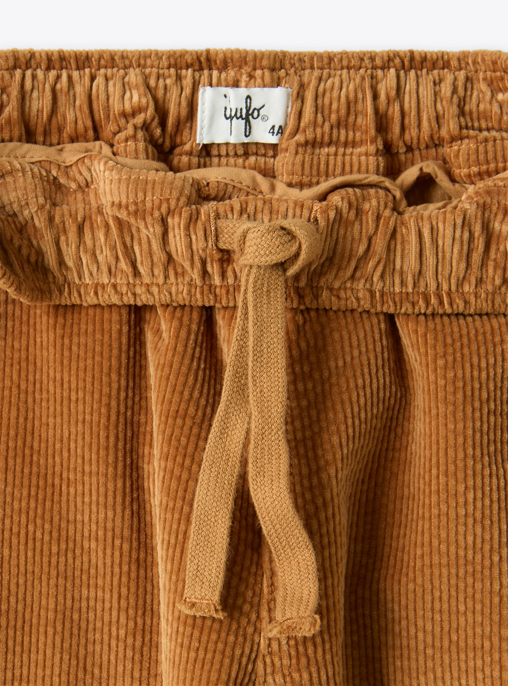 Corduroy carrot pants - Brown | Il Gufo