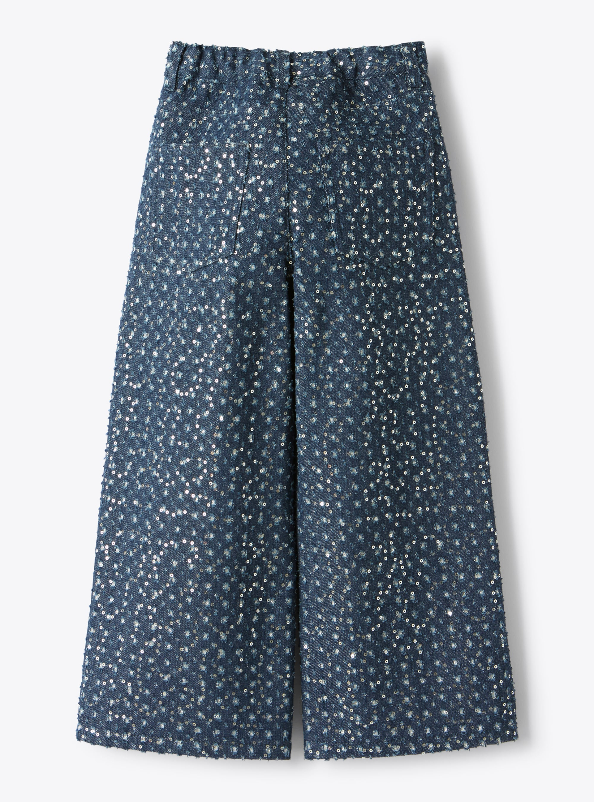Denim jeans with embroidery and sequins - Trousers - Il Gufo