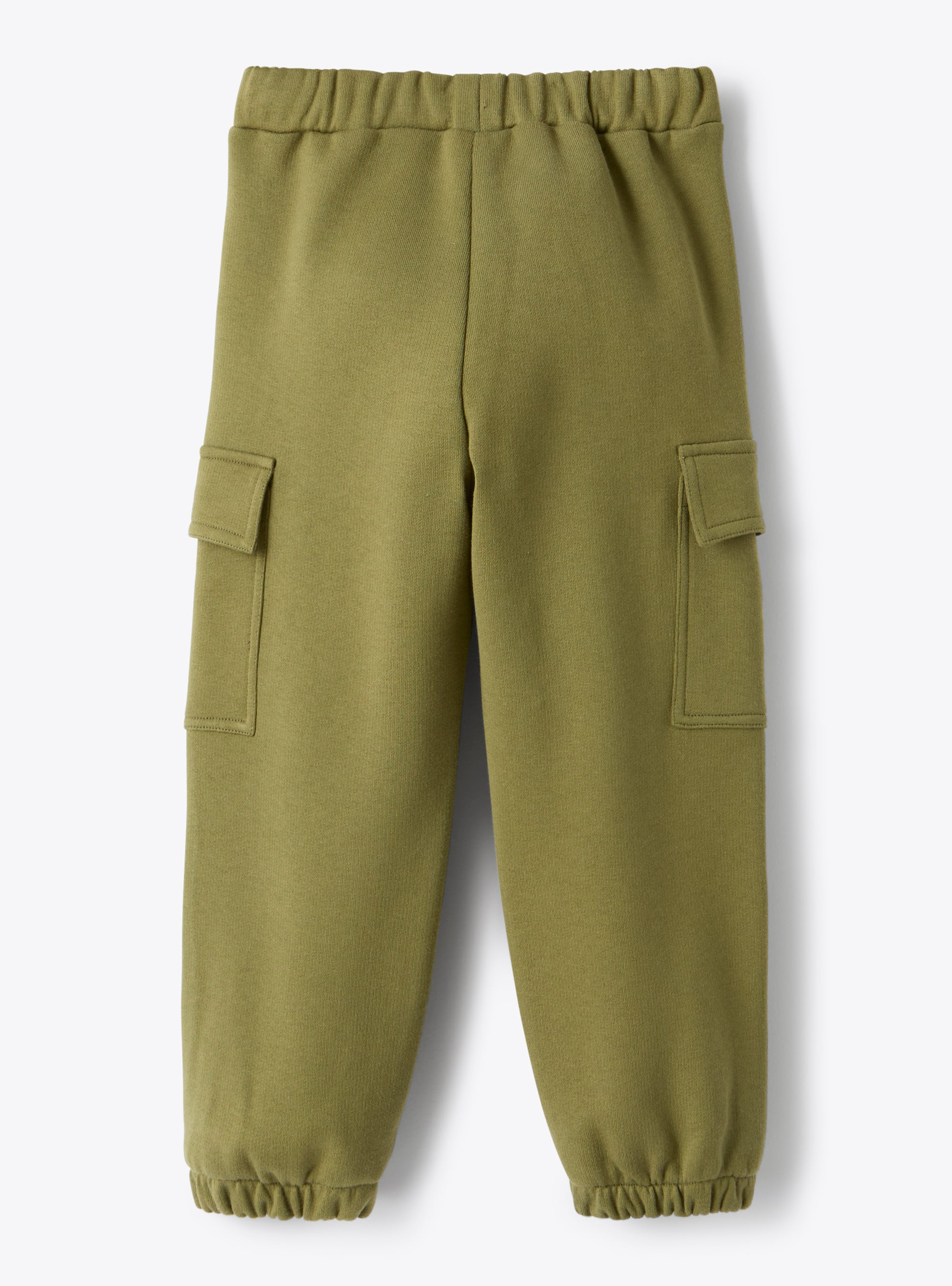 Cargo pants in fleece - Green | Il Gufo