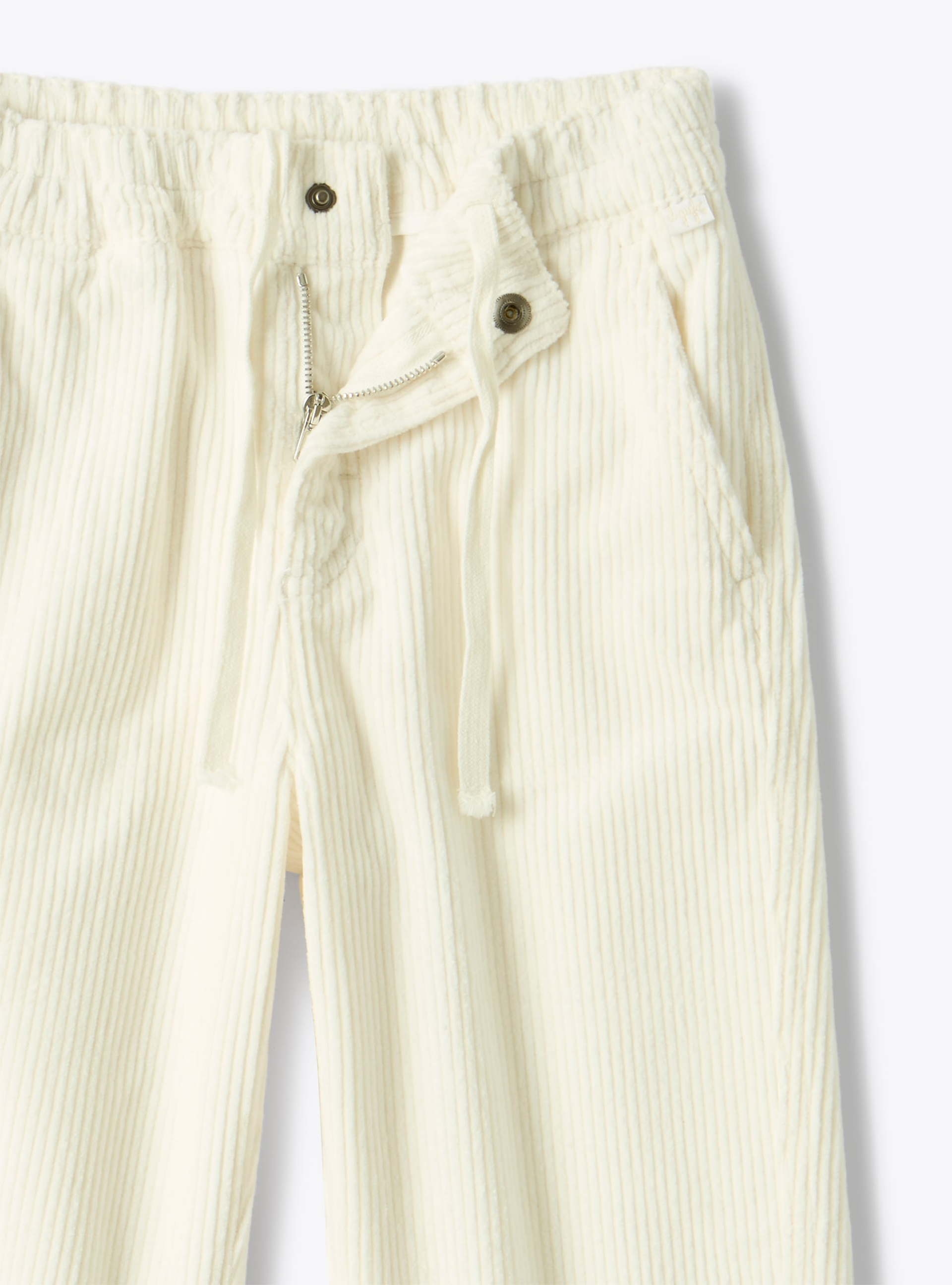 Carrot pants in corduroy - White | Il Gufo