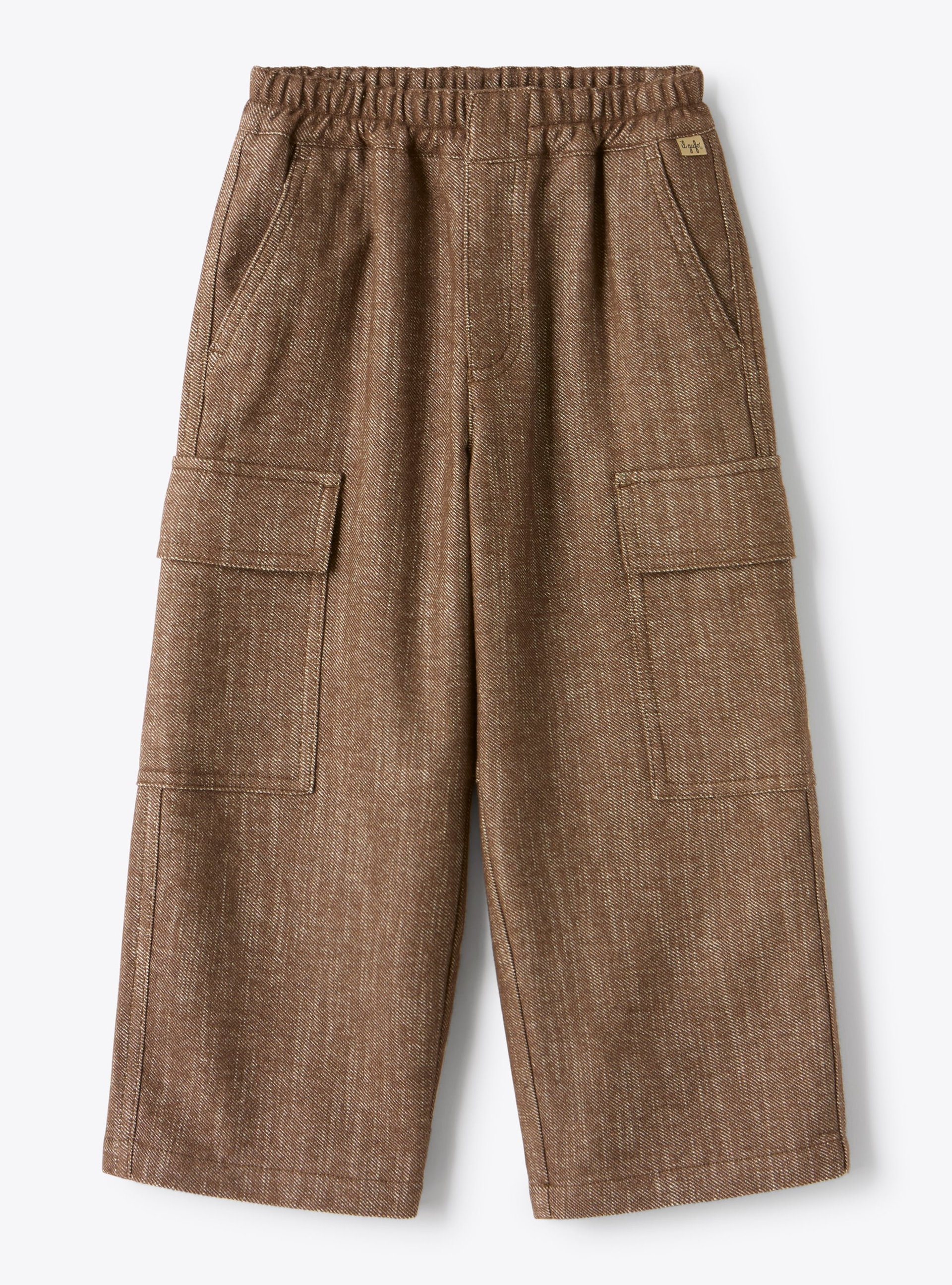 Cargo pants in cotton blend - Brown | Il Gufo