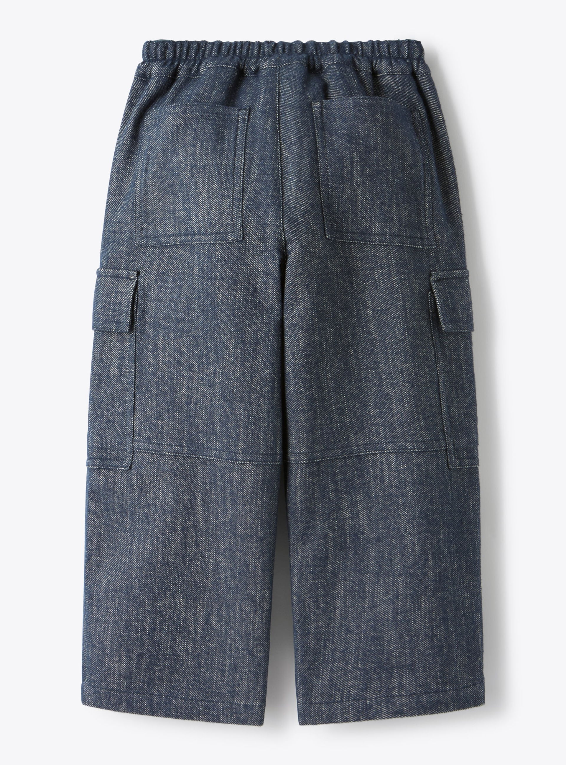 Cargo pants in cotton blend - Blue | Il Gufo