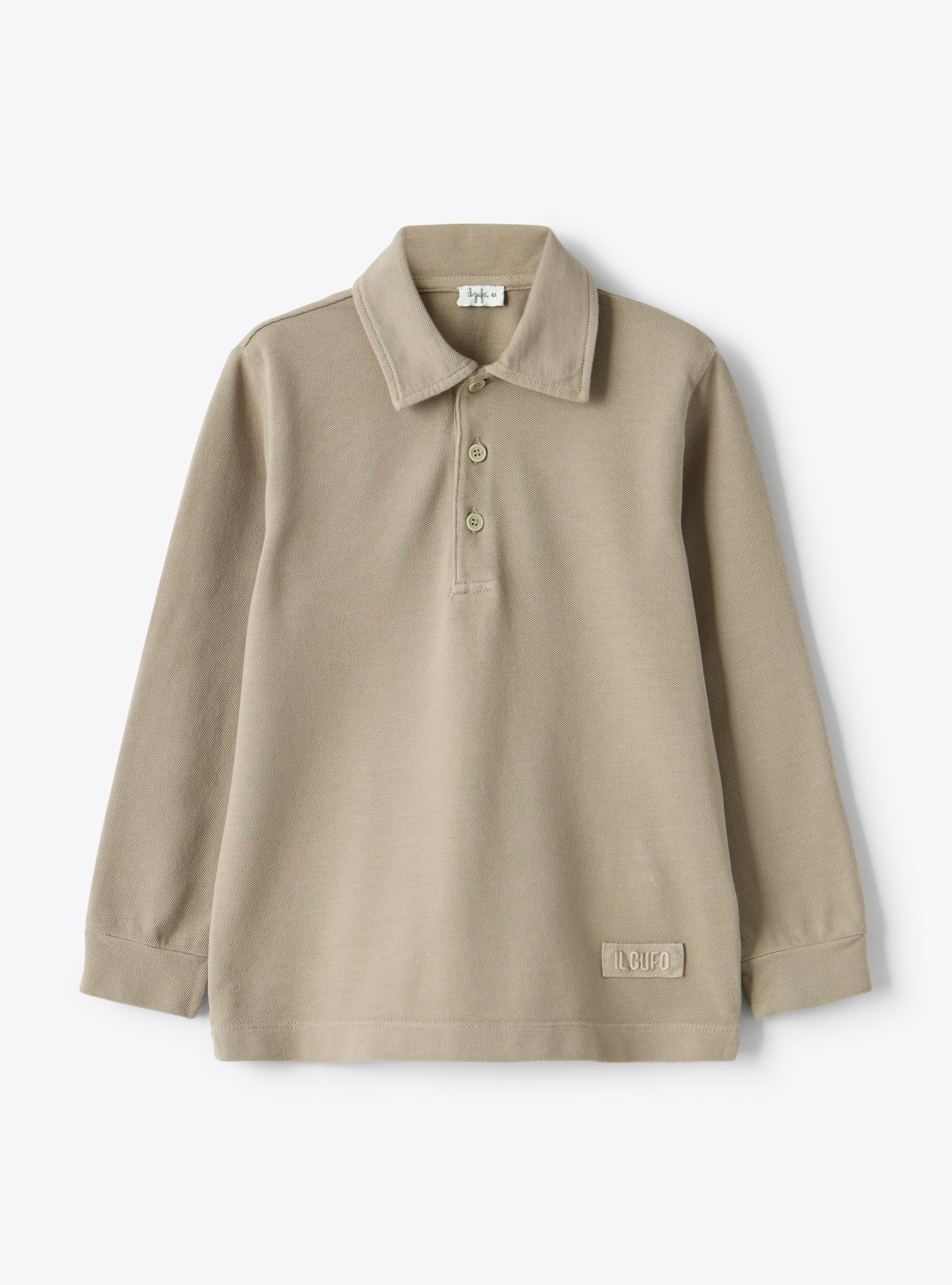 Regular fit polo in piqué - Коричневый | Il Gufo