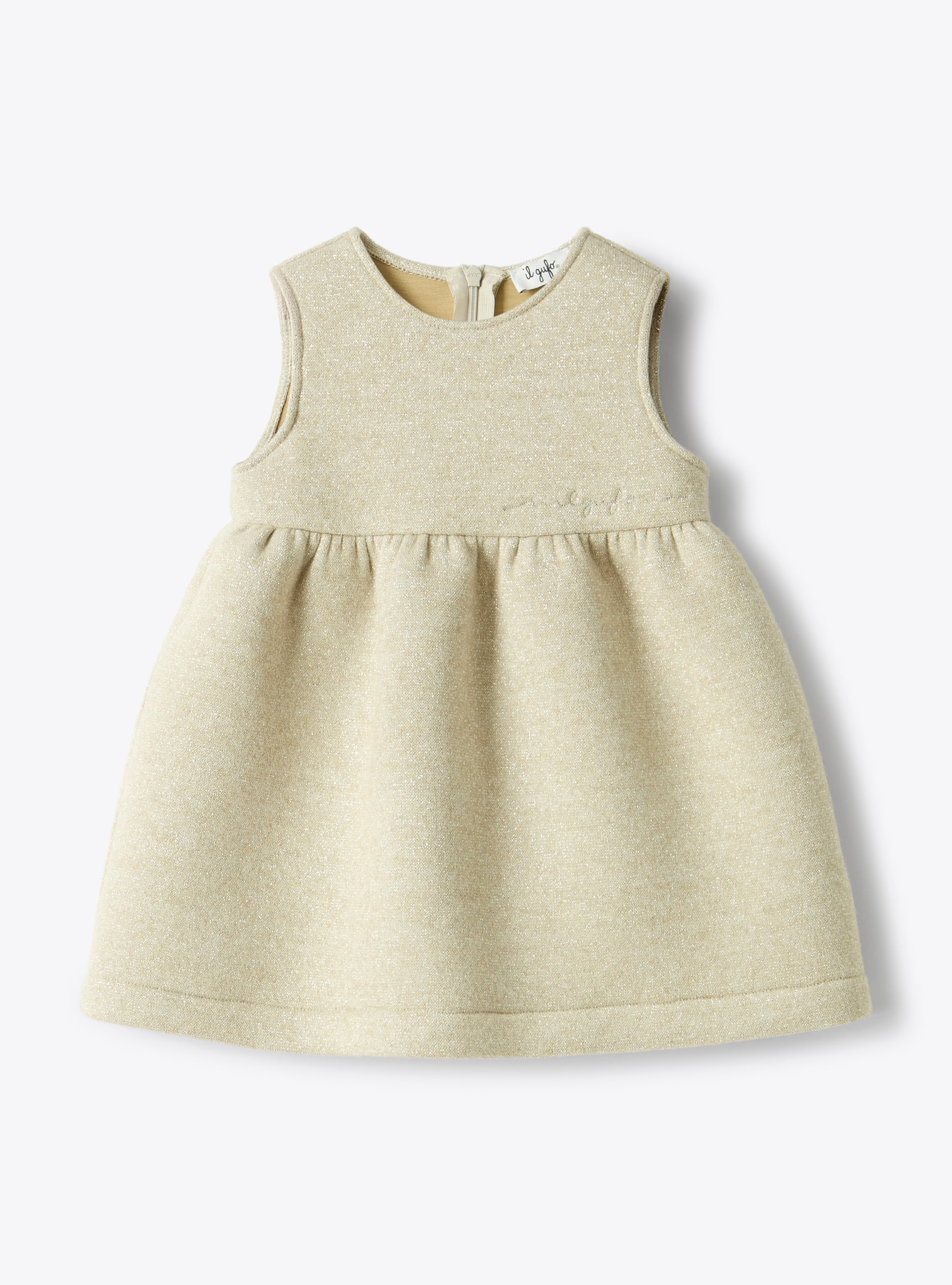Abito scamiciato in neoprene lurex - Vestiti - Il Gufo