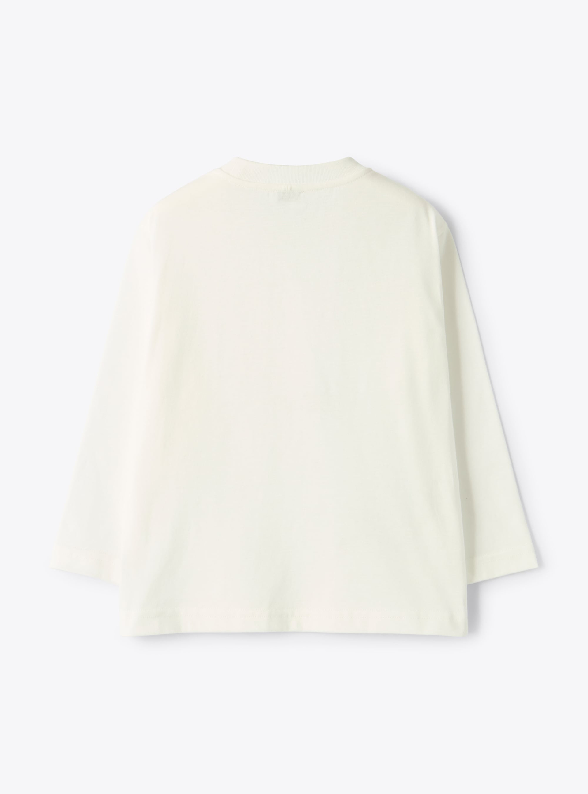 Long-sleeve t-shirt with a puppy design - White | Il Gufo