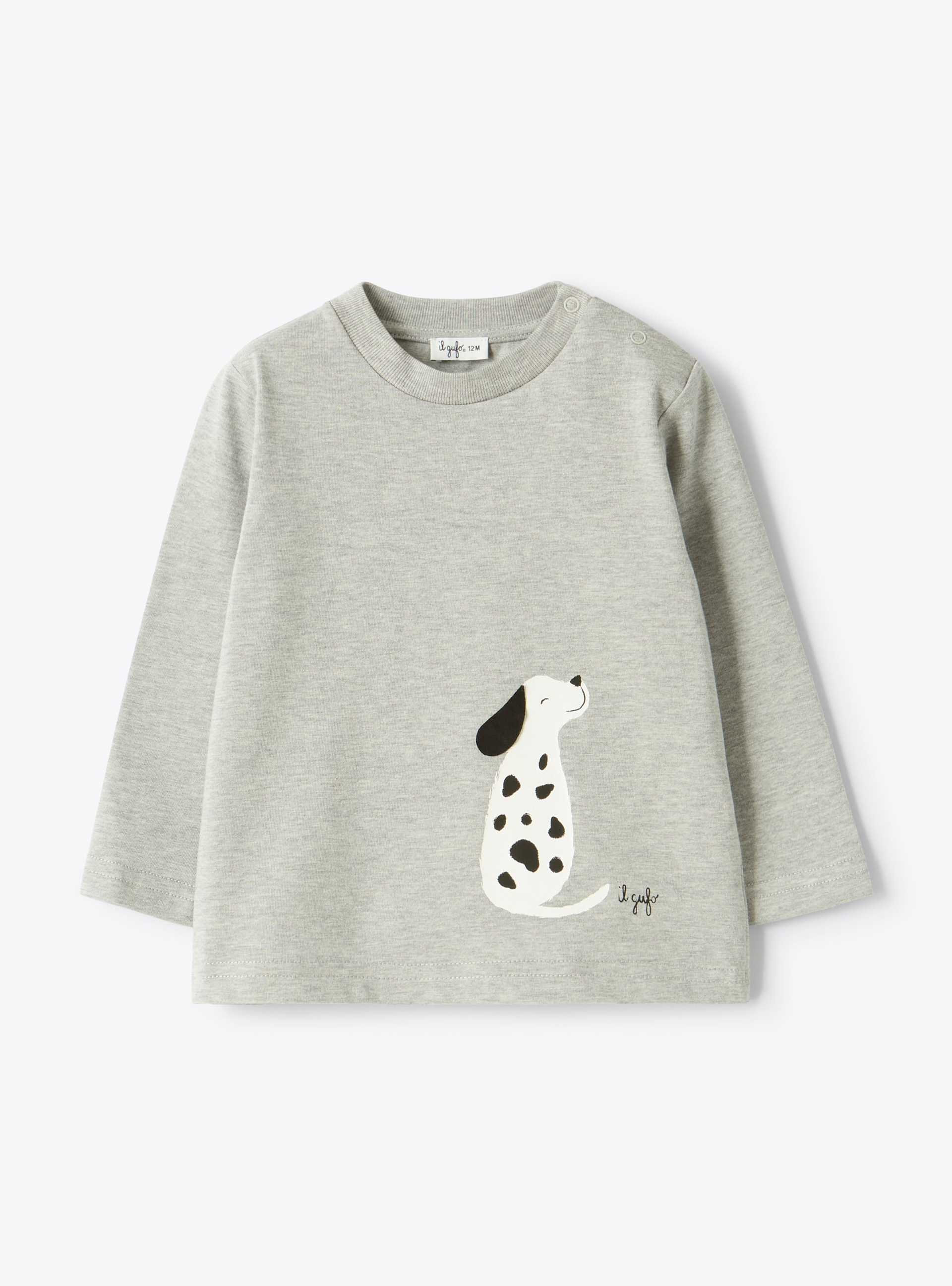 Long-sleeve t-shirt with a bunny print - T-shirts - Il Gufo