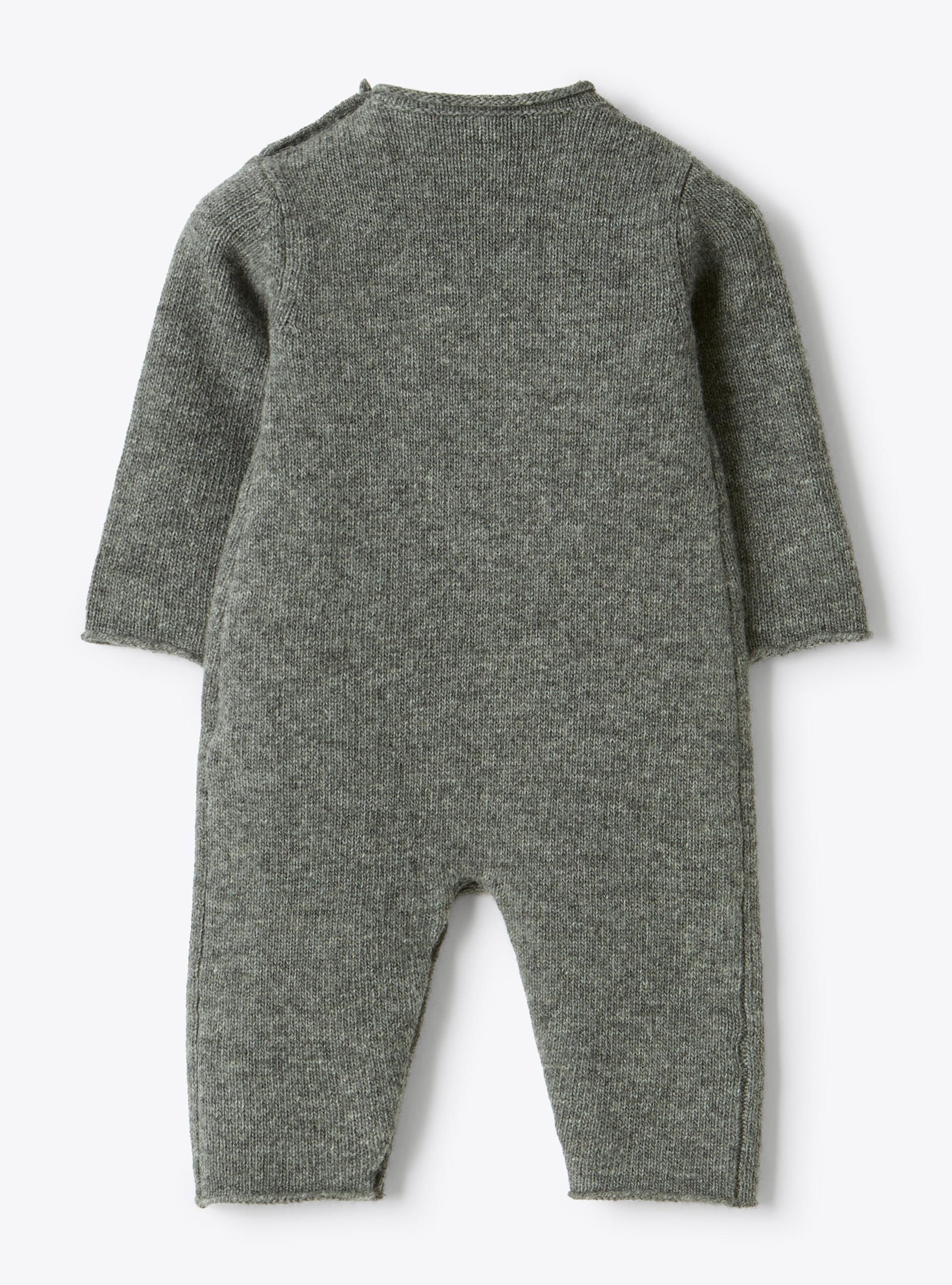 Tutina in lana merino con orsetto - Tutine - Il Gufo