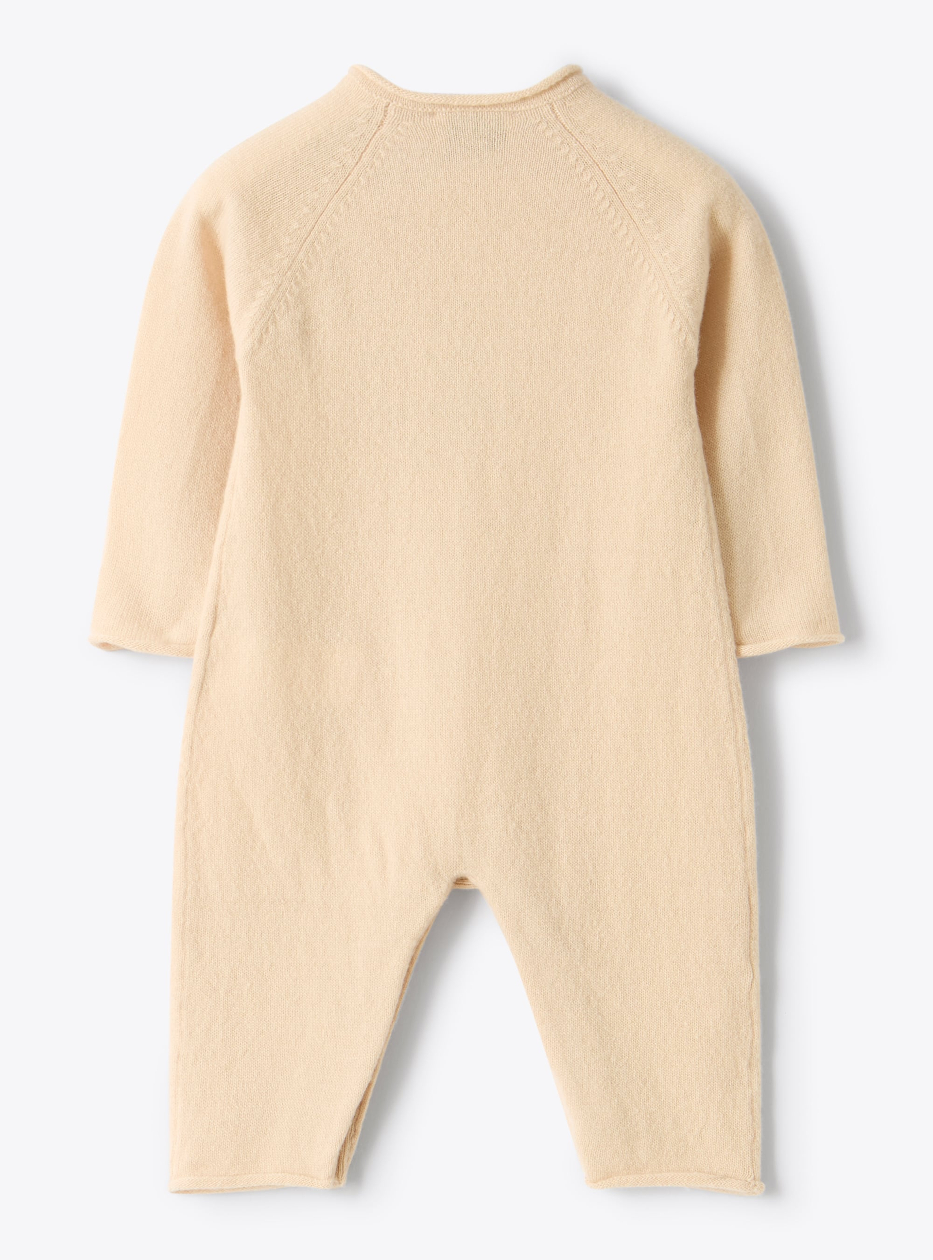 Merino wool onesie with an owl design - Pink | Il Gufo