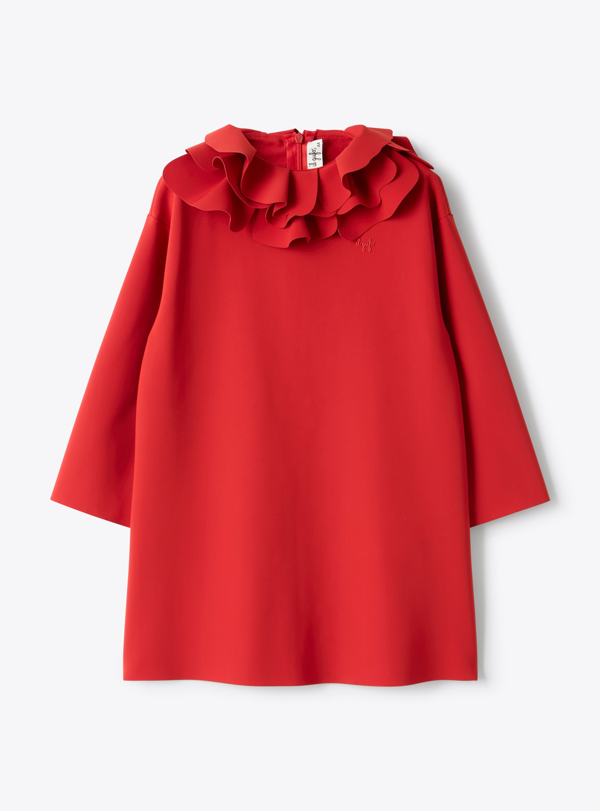 Dress in Sensitive® Fabrics with ruffles - Dresses - Il Gufo
