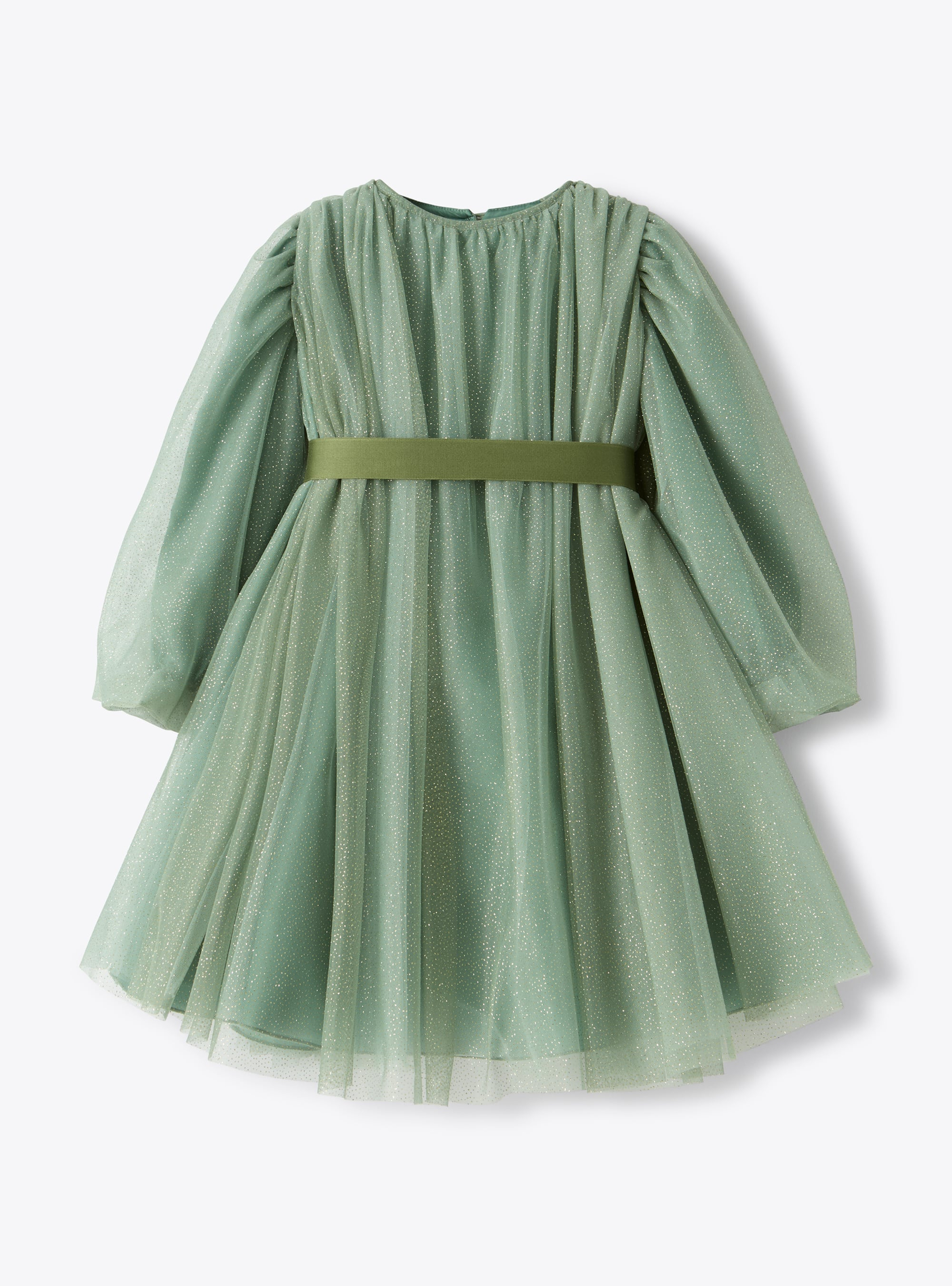 Tulle dress with micro glitter - Dresses - Il Gufo
