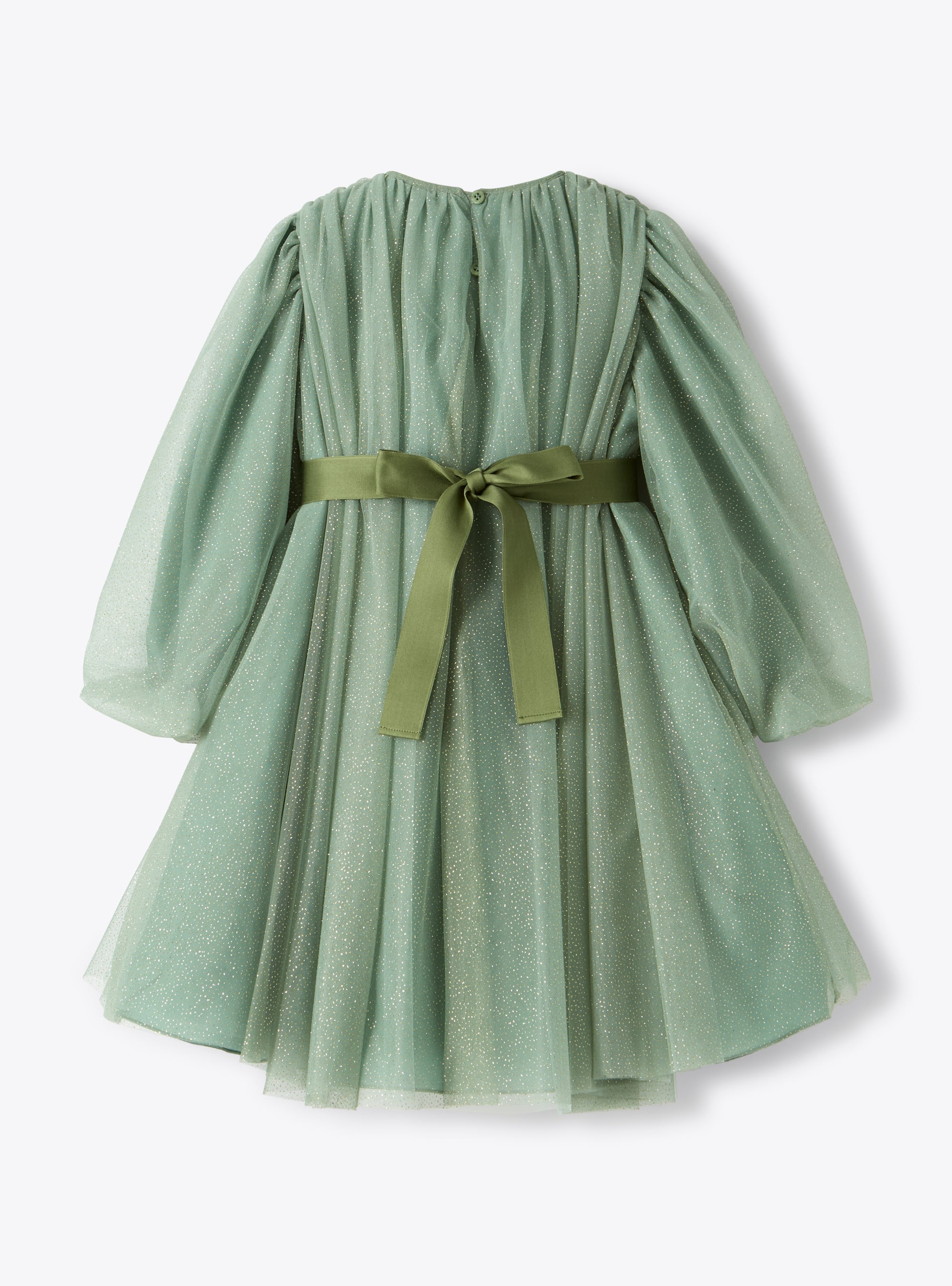 Tulle dress with micro glitter - Dresses - Il Gufo